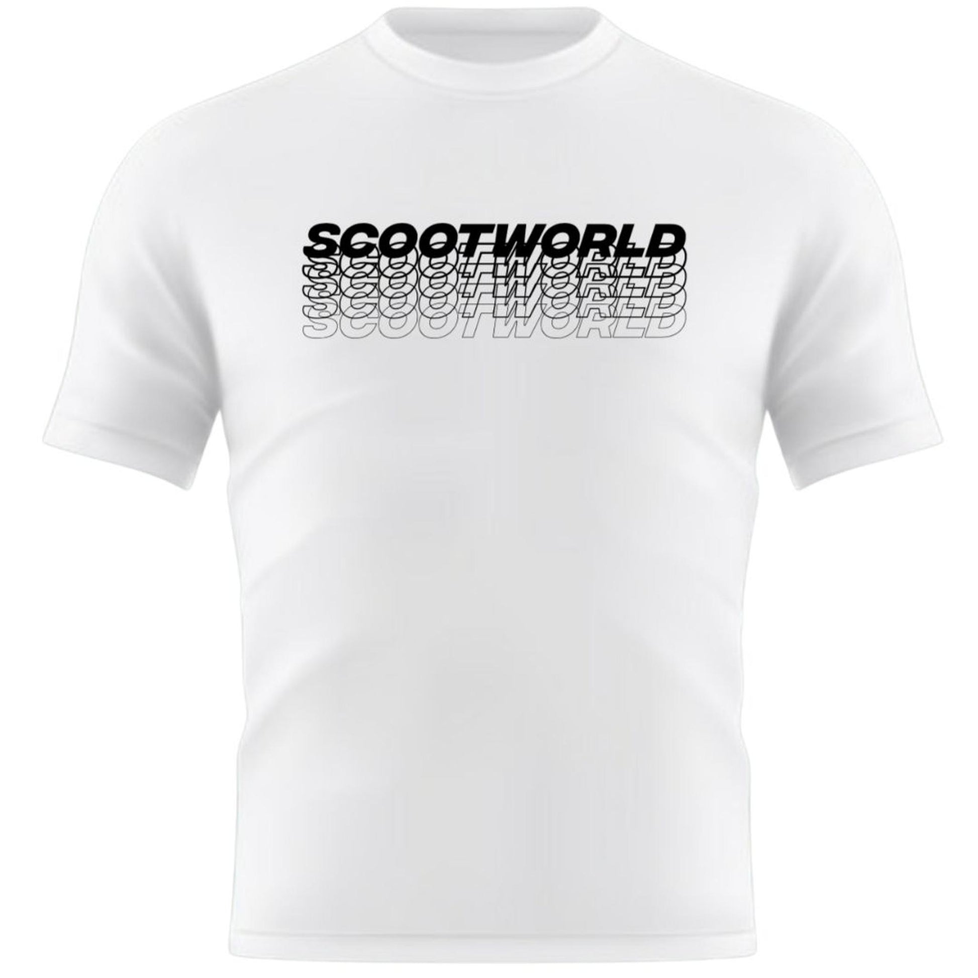 ScootWorld Repeat Logo Tshirt - Blanco- Scootworld.es