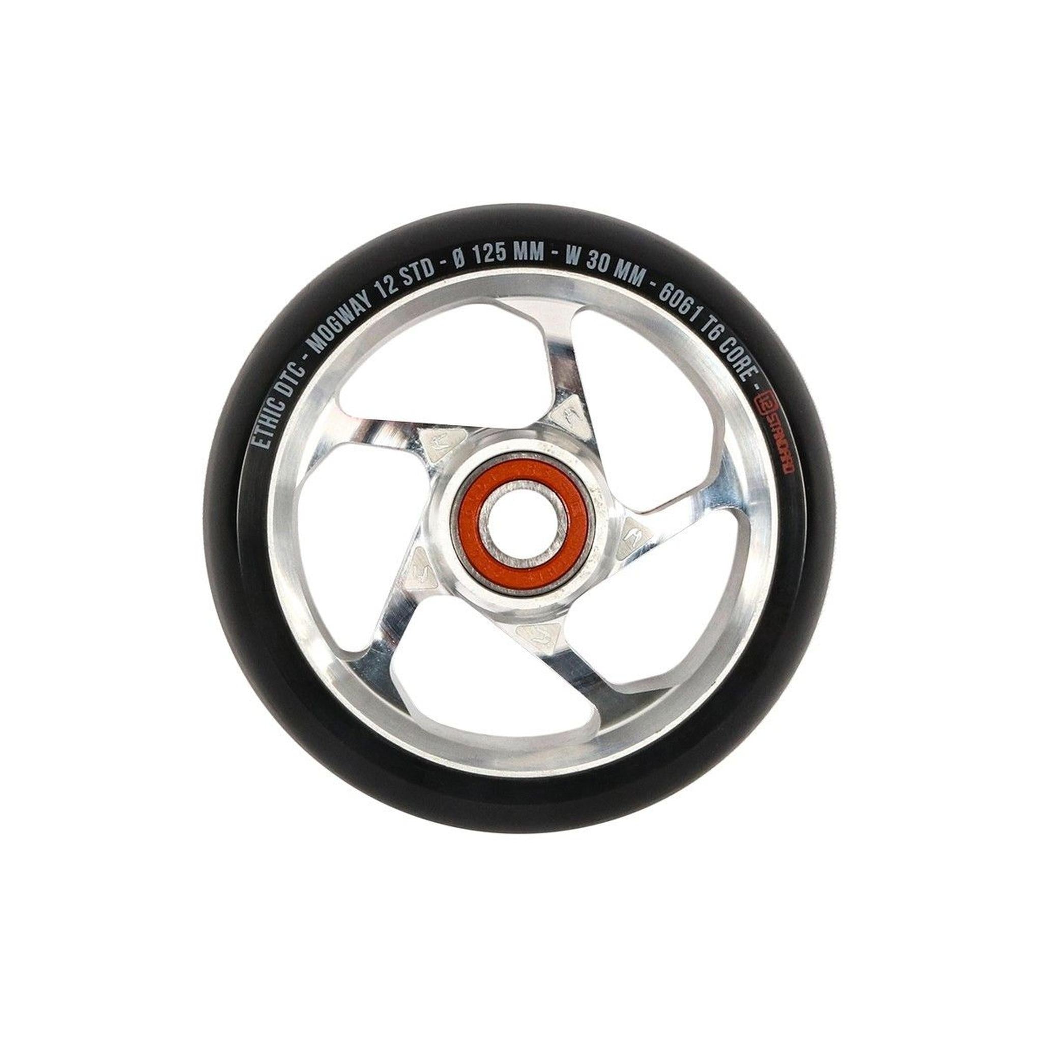 Rueda Ethic 12 Std Mogway 125mm Black/Raw- Scootworld.es