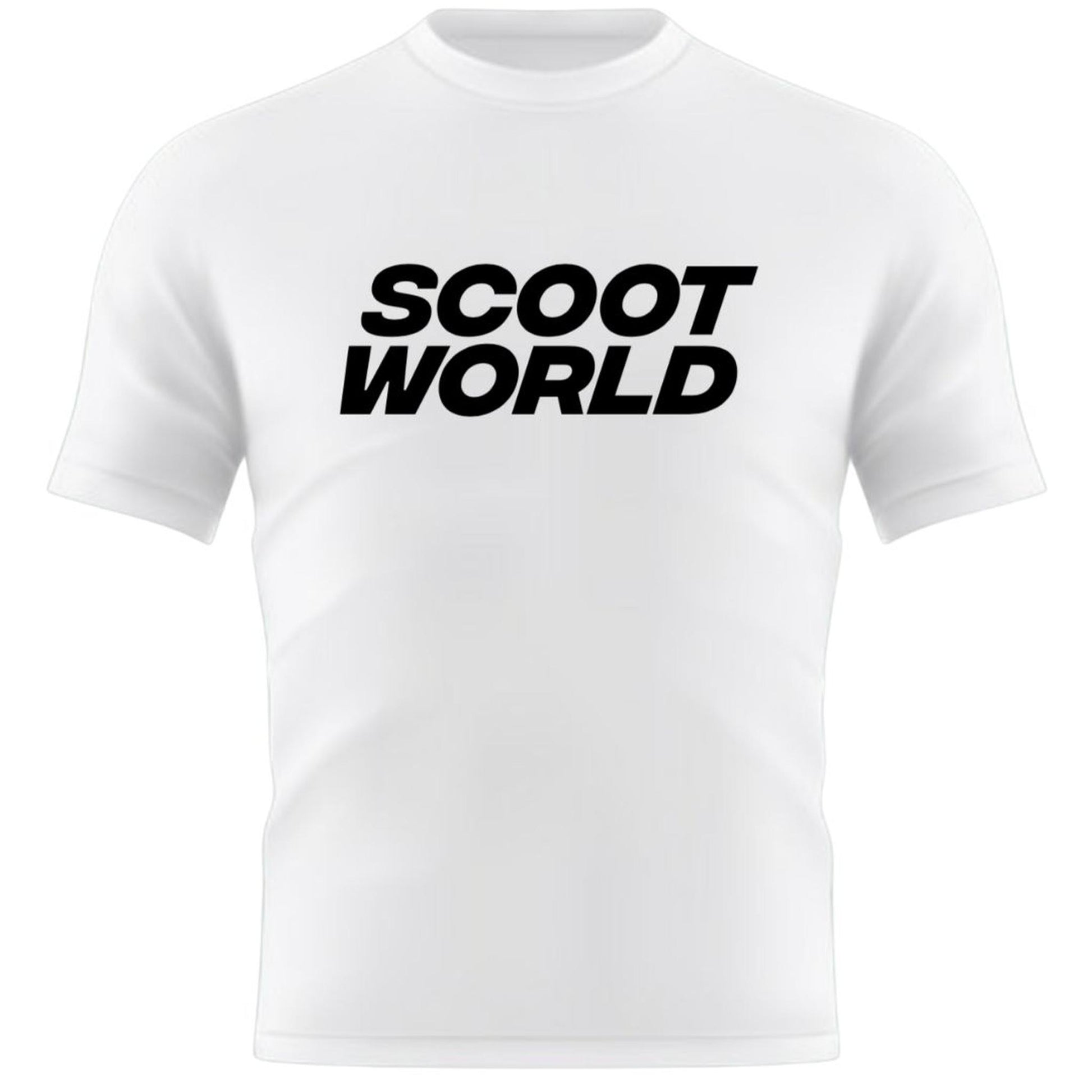 ScootWorld Big Logo Tshirt - Blanco- Scootworld.es