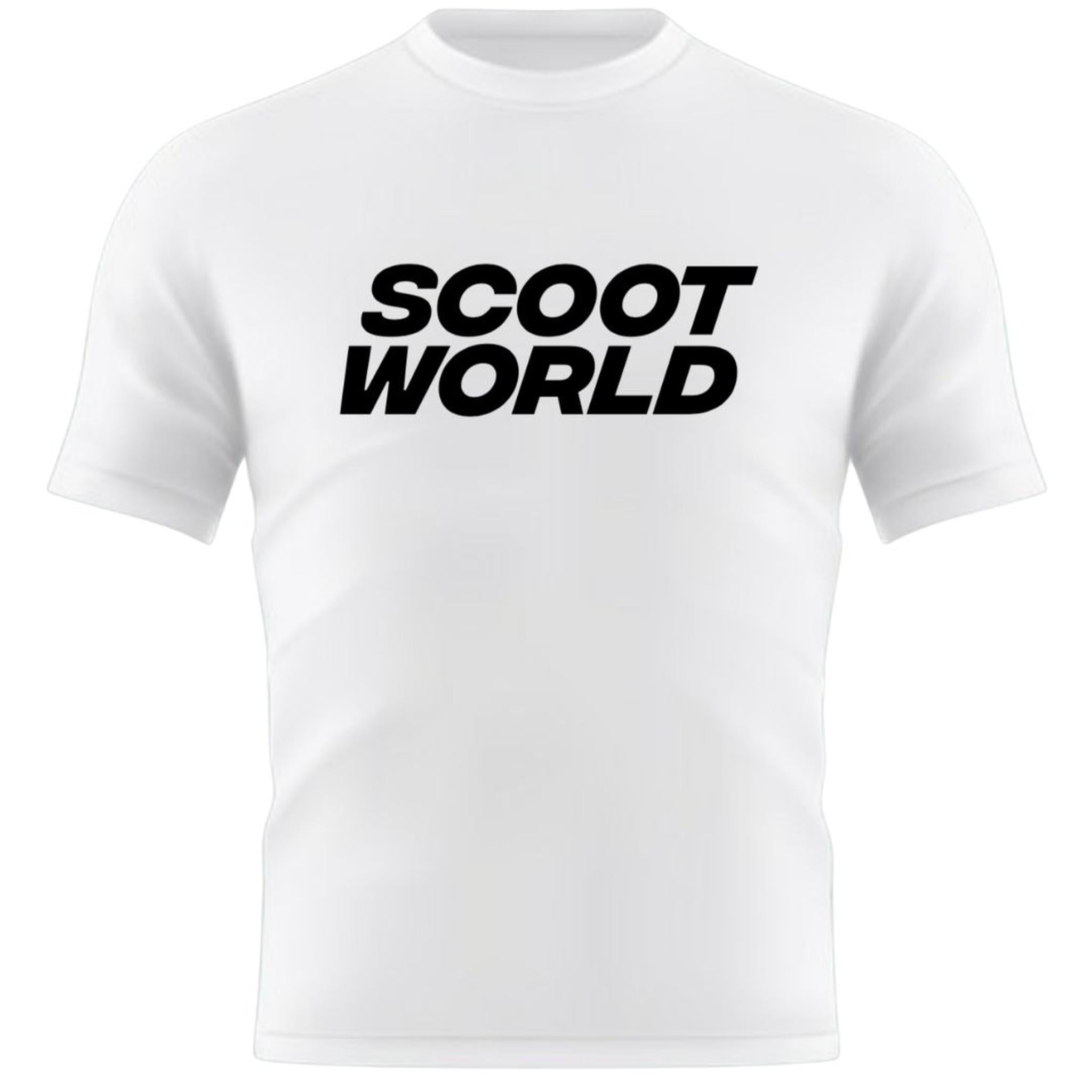 ScootWorld Big Logo Tshirt - Blanco- Scootworld.es