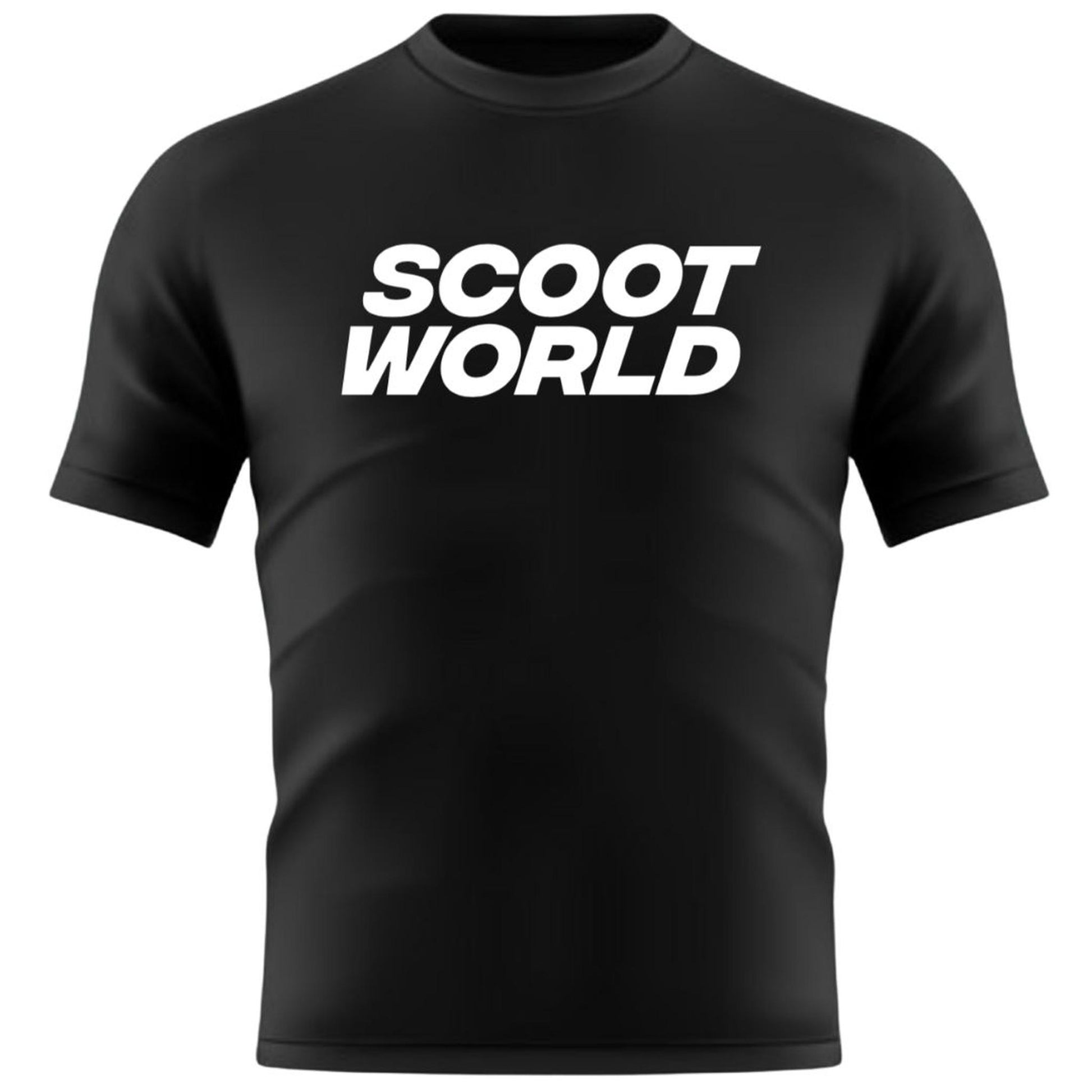 ScootWorld Big Logo Tshirt - Negro- Scootworld.es