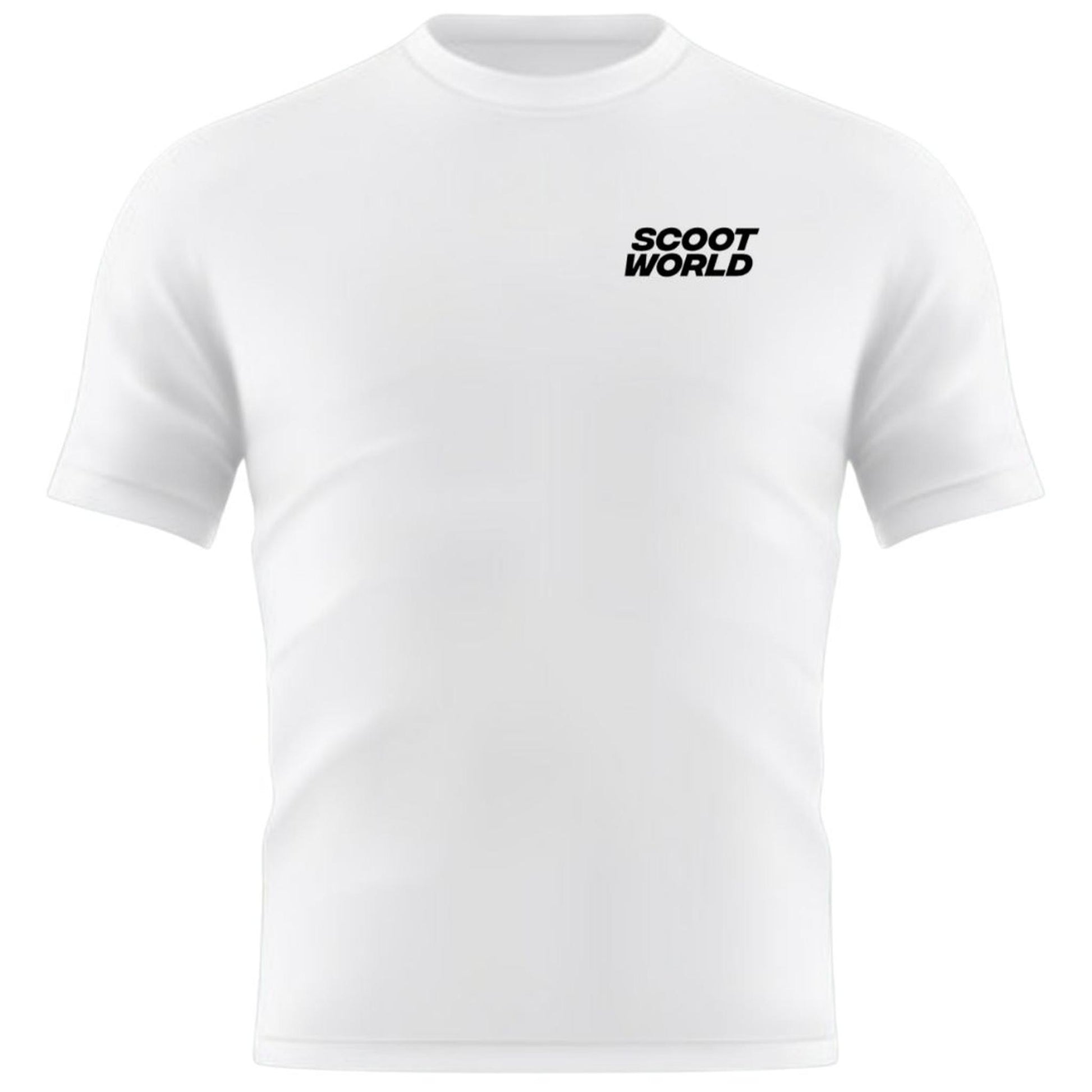 ScootWorld Small Chest Logo Tshirt - Blanco- Scootworld.es