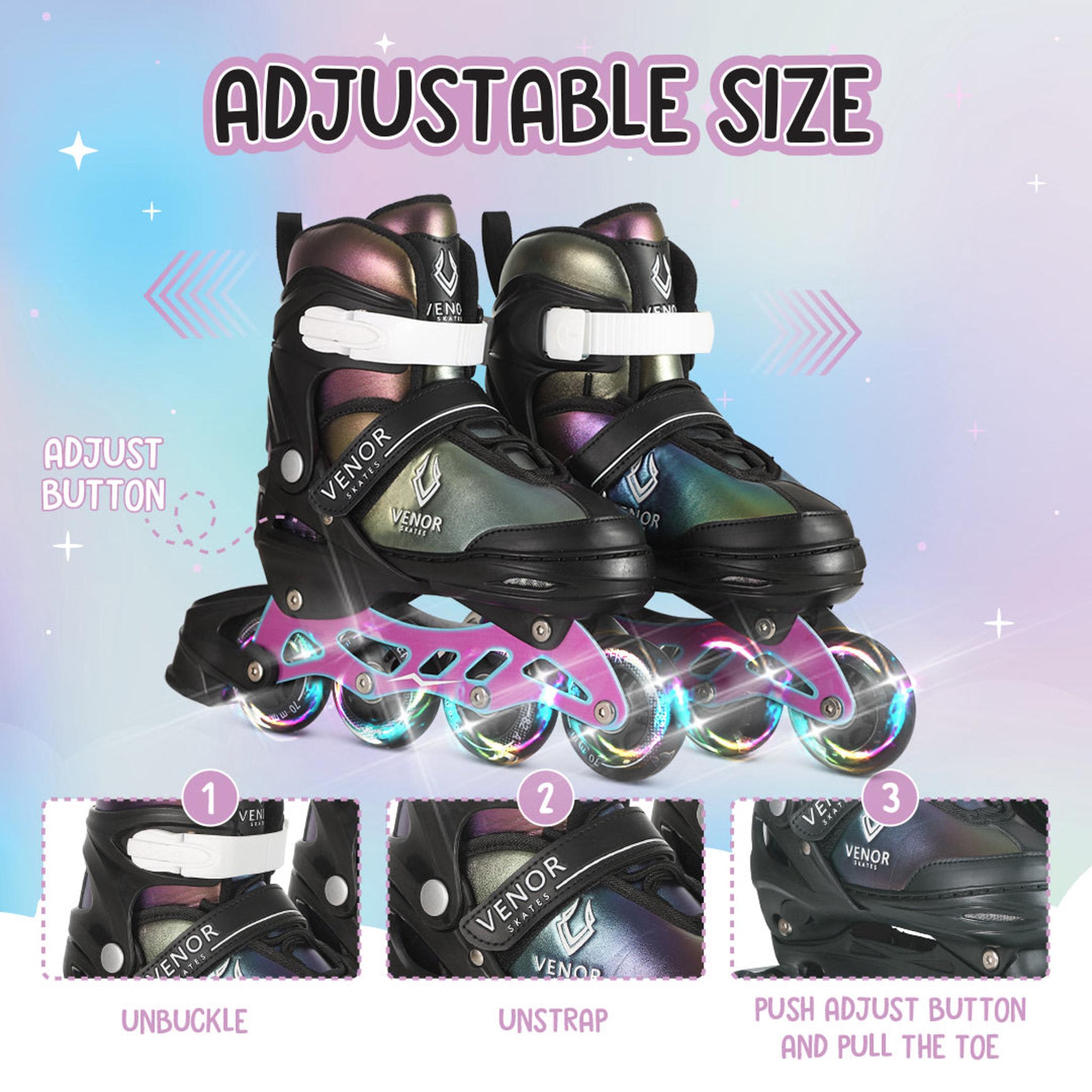 VENOR Ignite LED Patines En Linea - Chameleon Rainbow- Scootworld.es