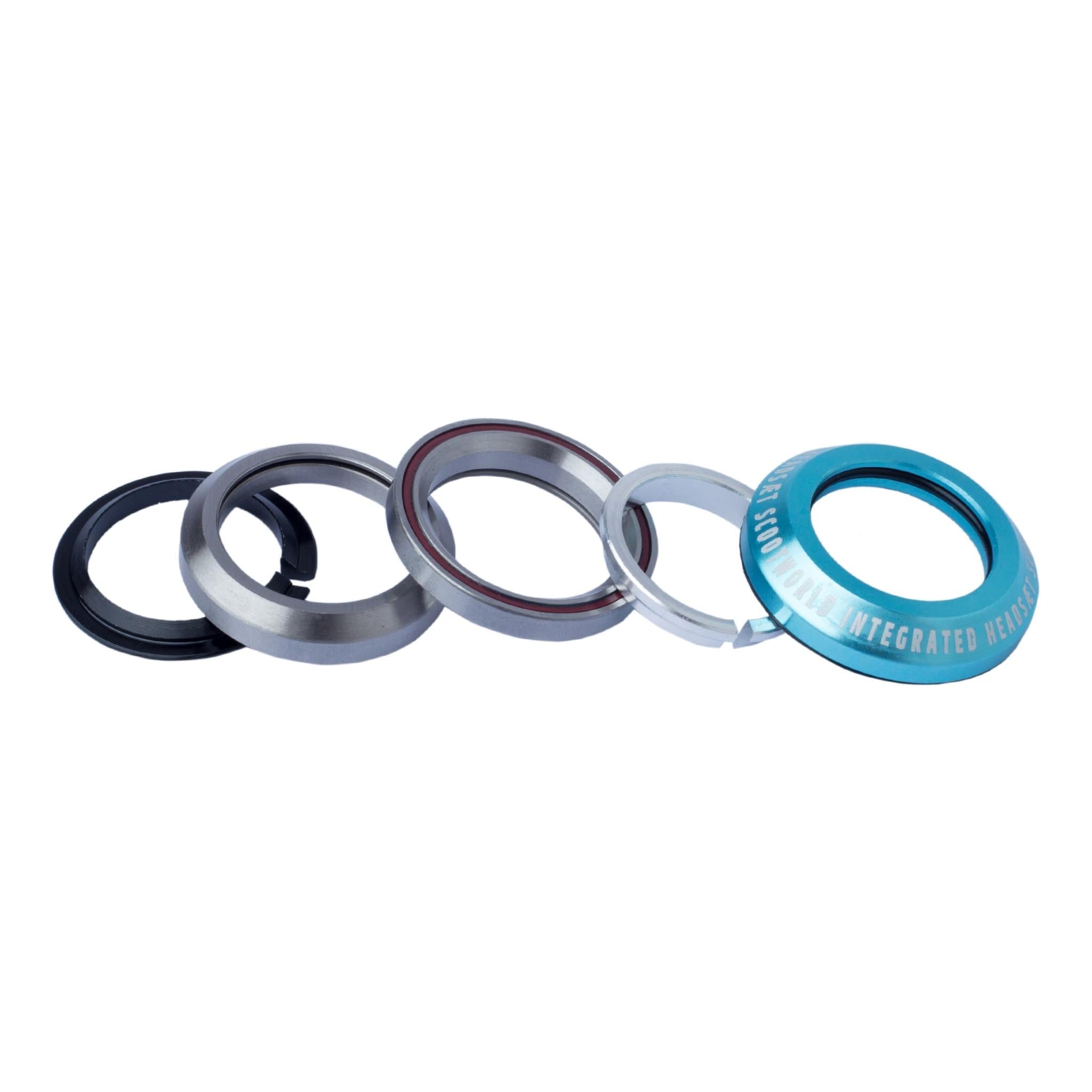 ScootWorld Integrated Juego De Dirección Scooter - Verde Turquesa- Scootworld.es