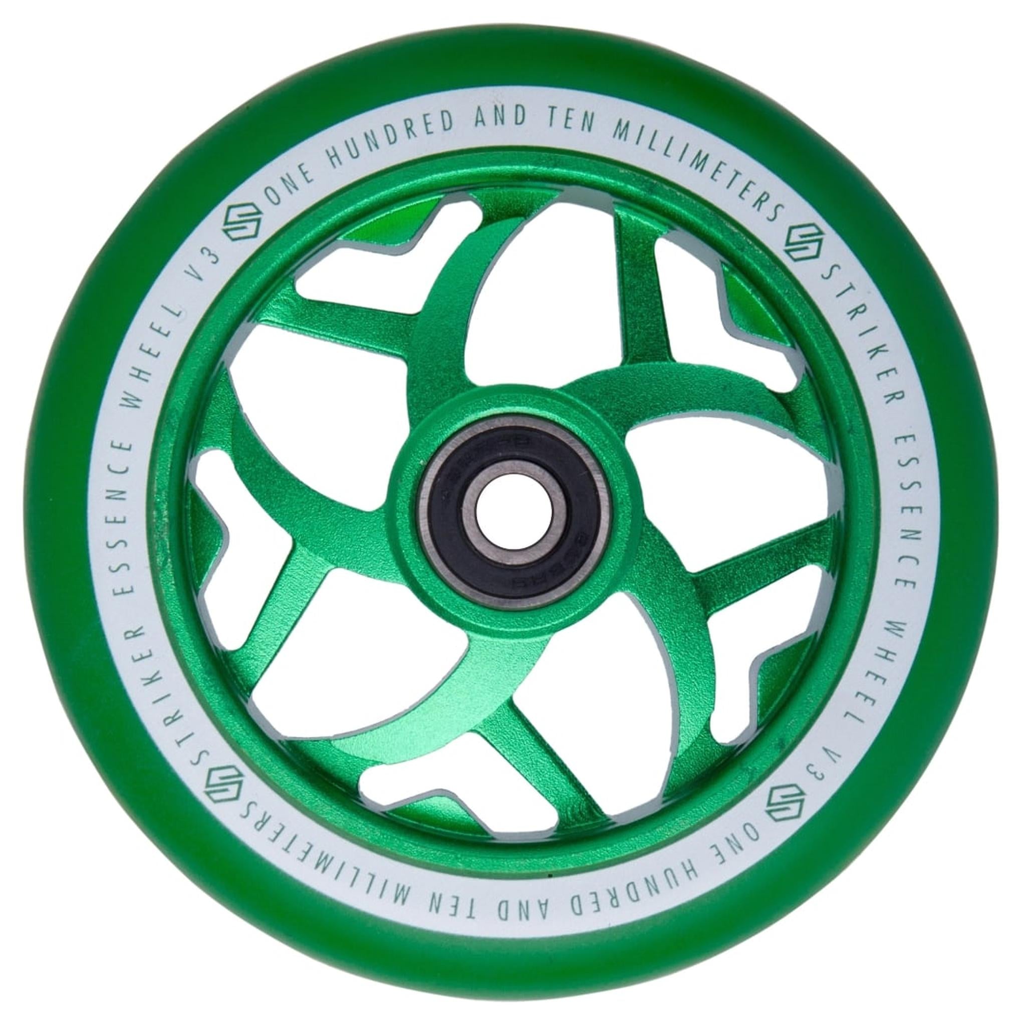 Striker Essence V3 Colorblast PU 110mm Rueda Patinete - Verde- Scootworld.es