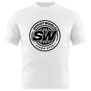 ScootWorld Batch Logo Tshirt - Blanco- Scootworld.es