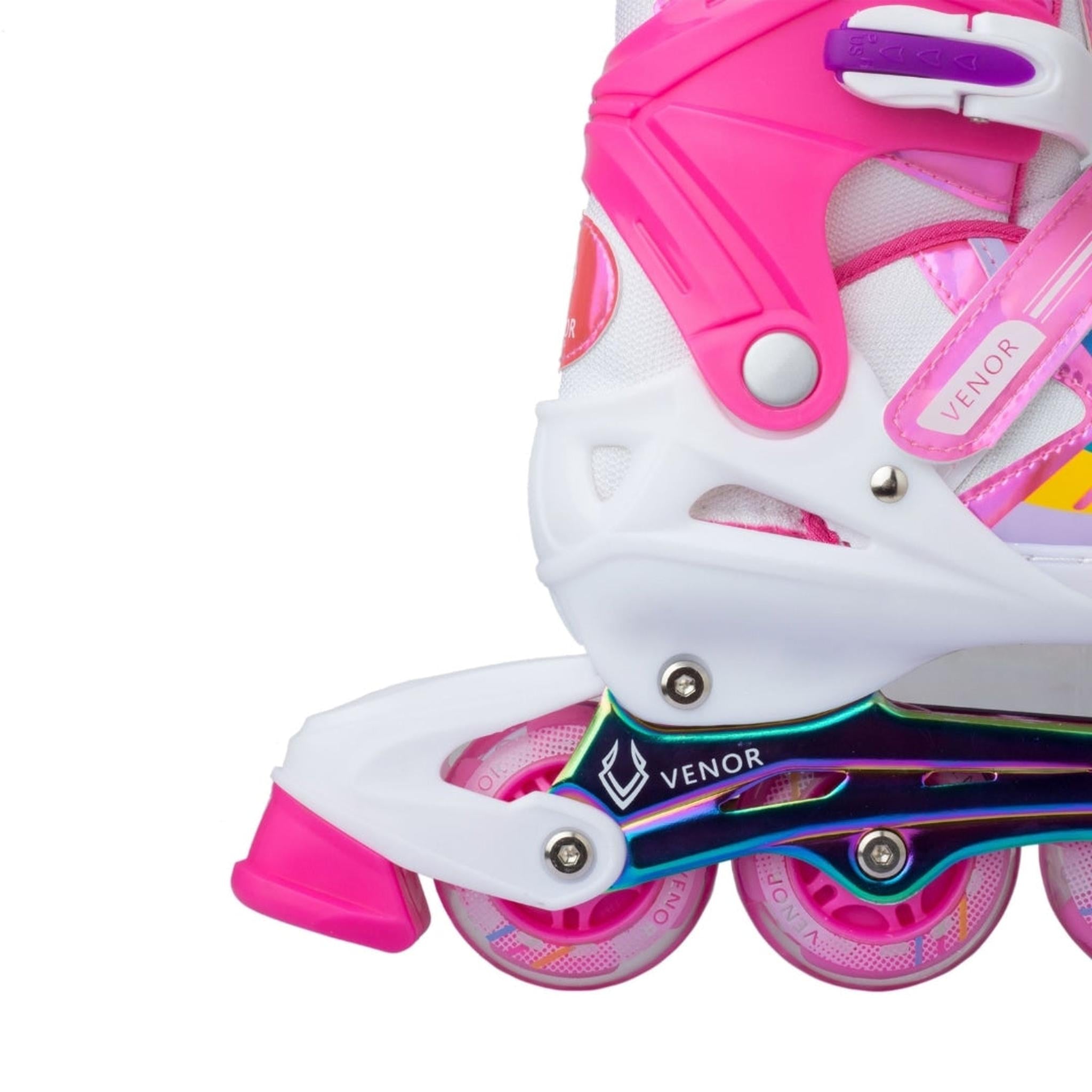 VENOR Ignite LED Patines En Linea - Rosa Brillante- Scootworld.es
