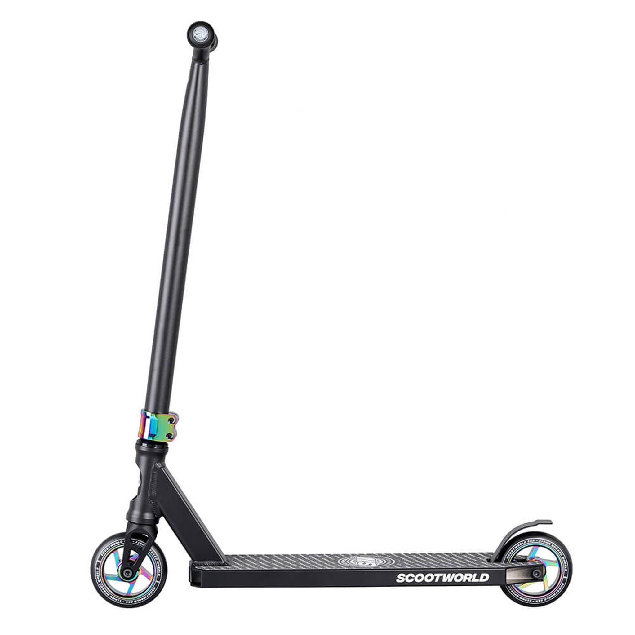 ScootWorld Bend Trick Scooter - Black/Rainbow- Scootworld.es