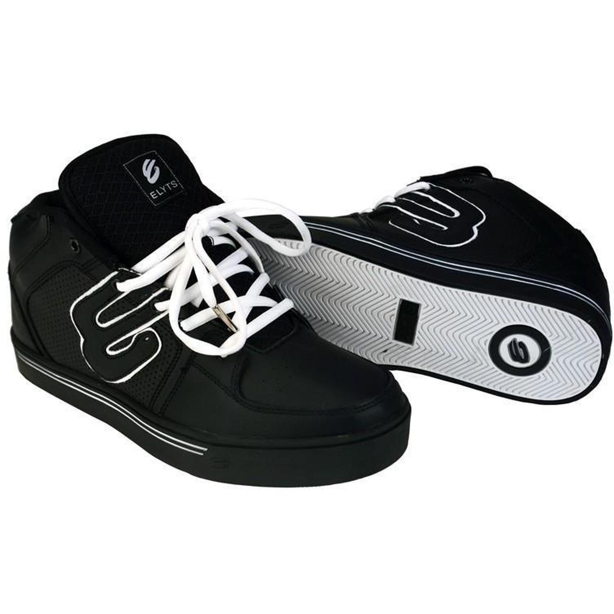Elyts Mid Top 2 Nubuk Junior Skate Sko - Negro- Scootworld.es