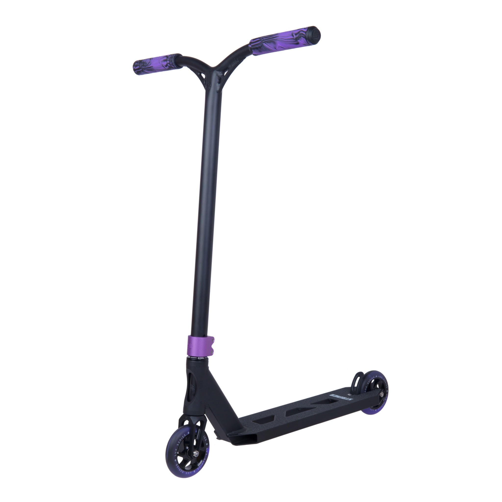 Striker Lux Youth Scooter Freestyle - Negro/Morado- Scootworld.es
