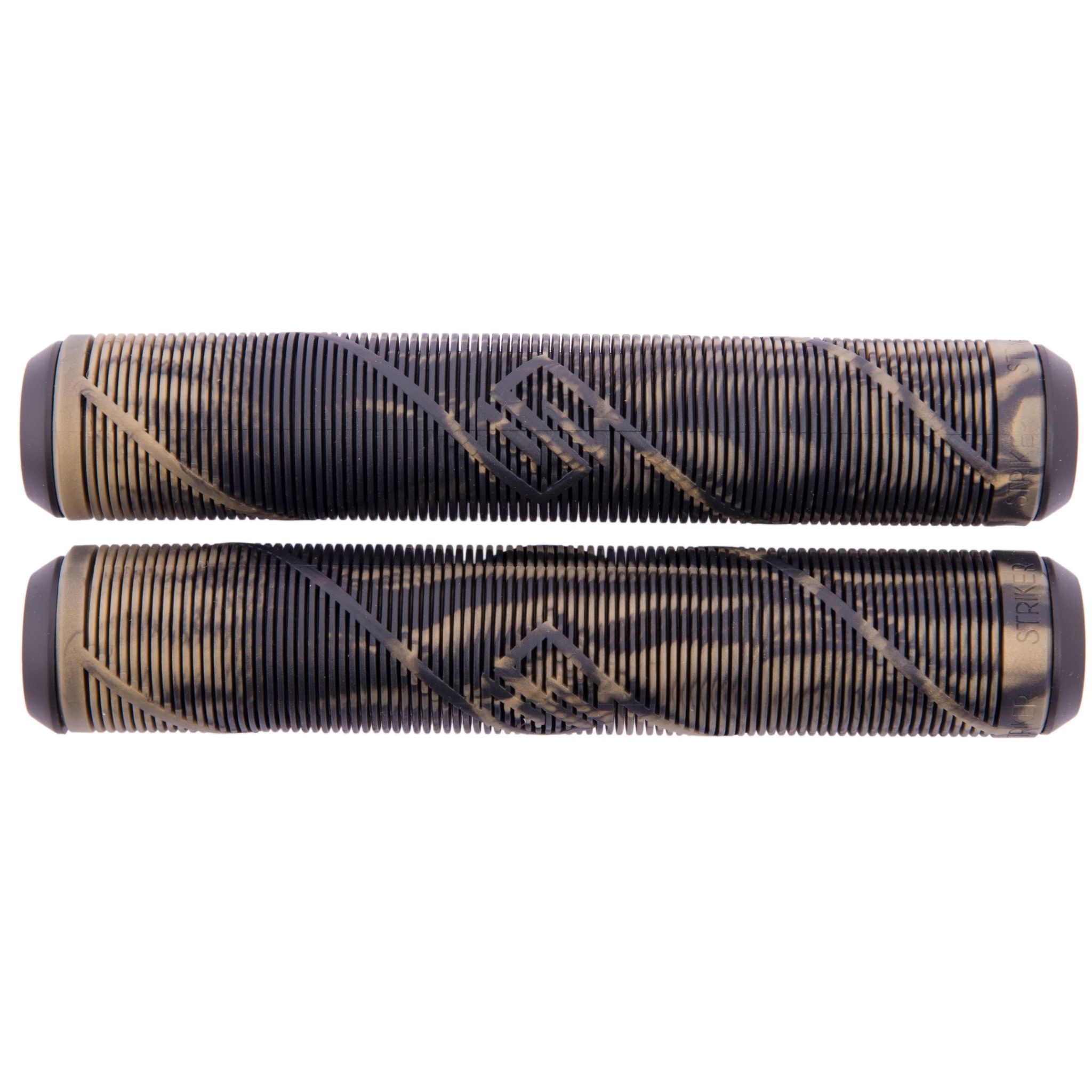 Striker Logo Thick Puños Patinete - Negro/Gold- Scootworld.es
