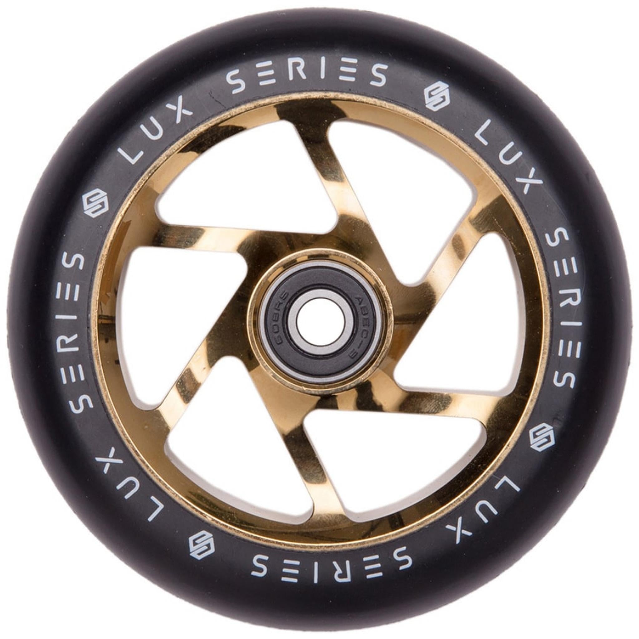 Striker Lux Spoked 100mm Ruedas Patineter - Gold Chrome- Scootworld.es