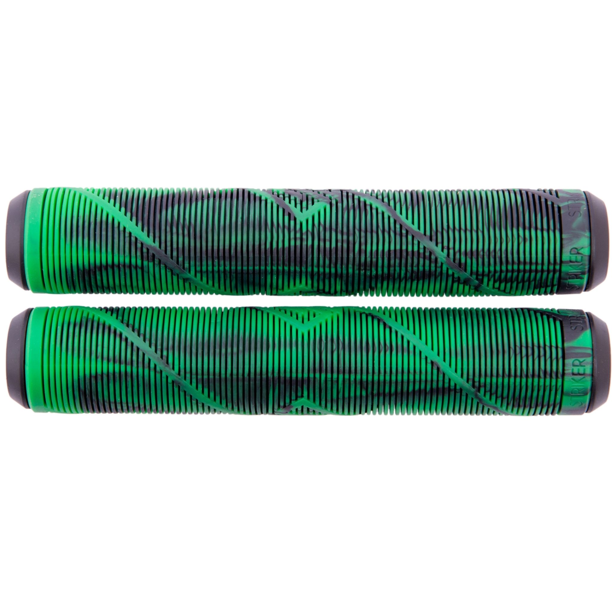 Striker Logo Thick Puños Patinete - Negro/Verde- Scootworld.es
