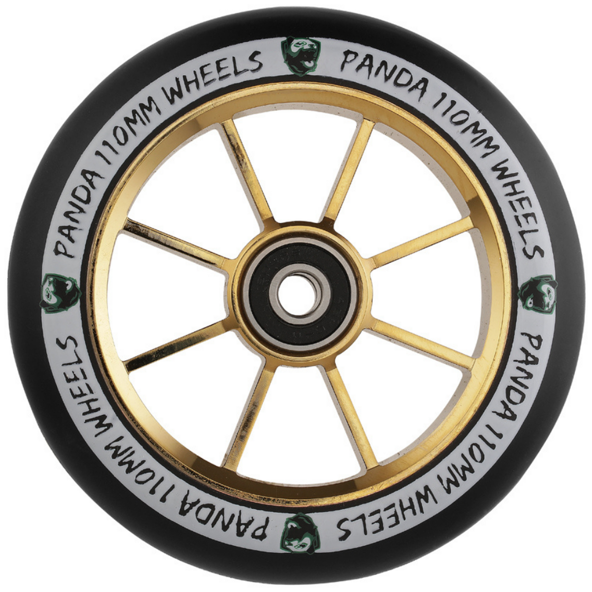 Panda Spoked V2 110mm Rueda Patinete - Gold Chrome- Scootworld.es