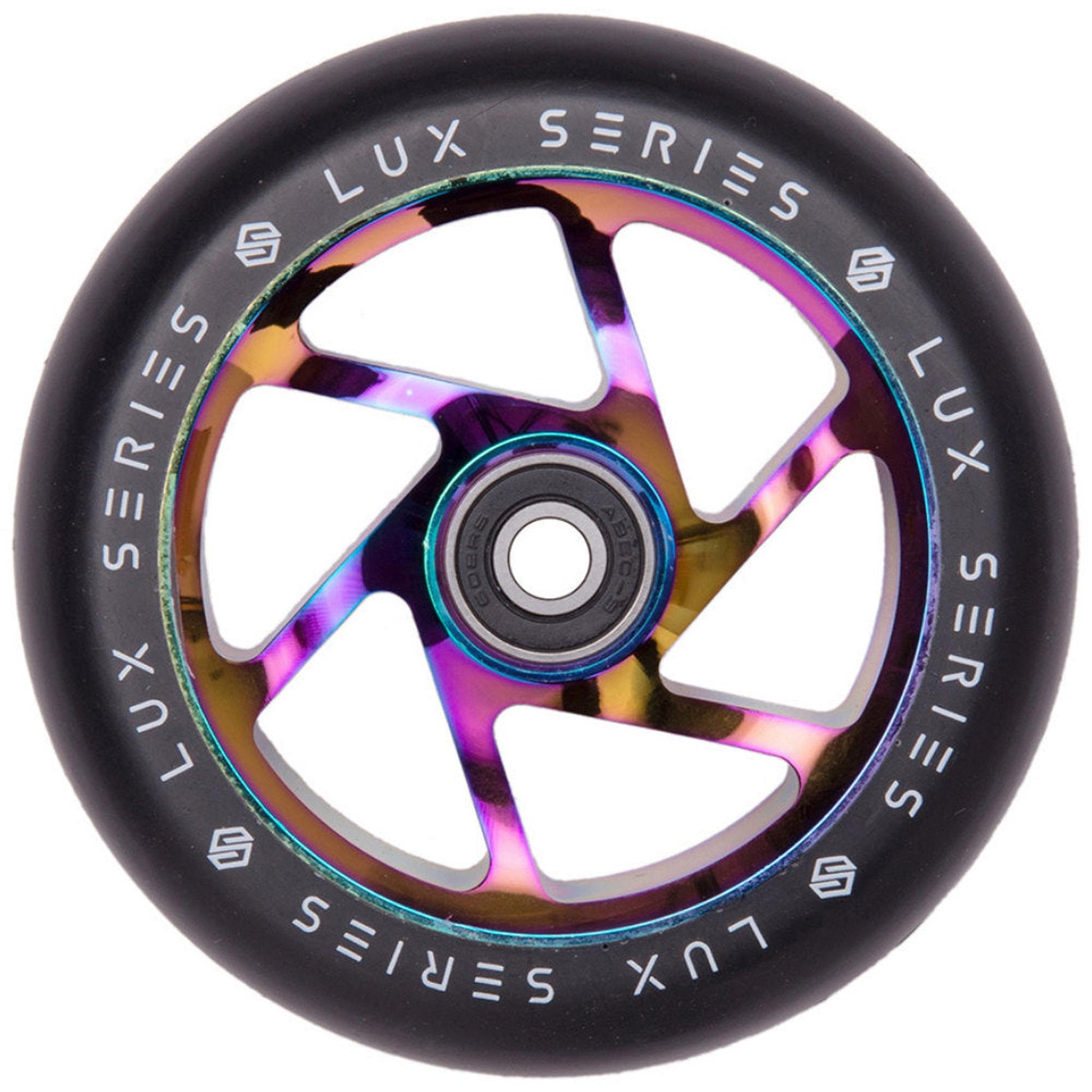Striker Lux Spoked 100mm Ruedas Patinete - Rainbow- Scootworld.es
