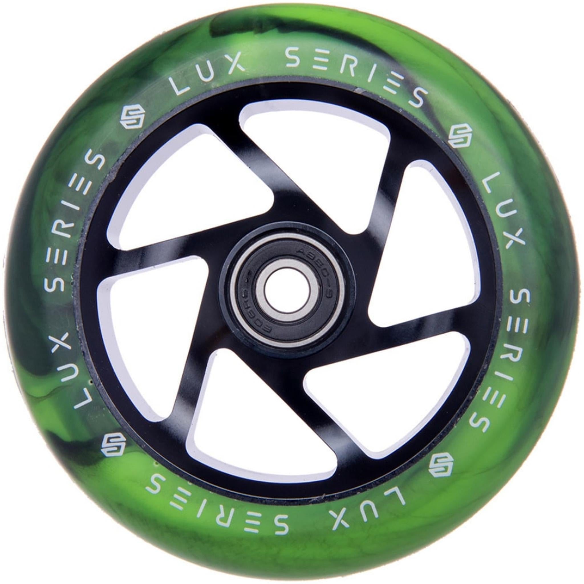 Striker Lux Spoked 110mm Rueda Patinete - Negro/Lima- Scootworld.es