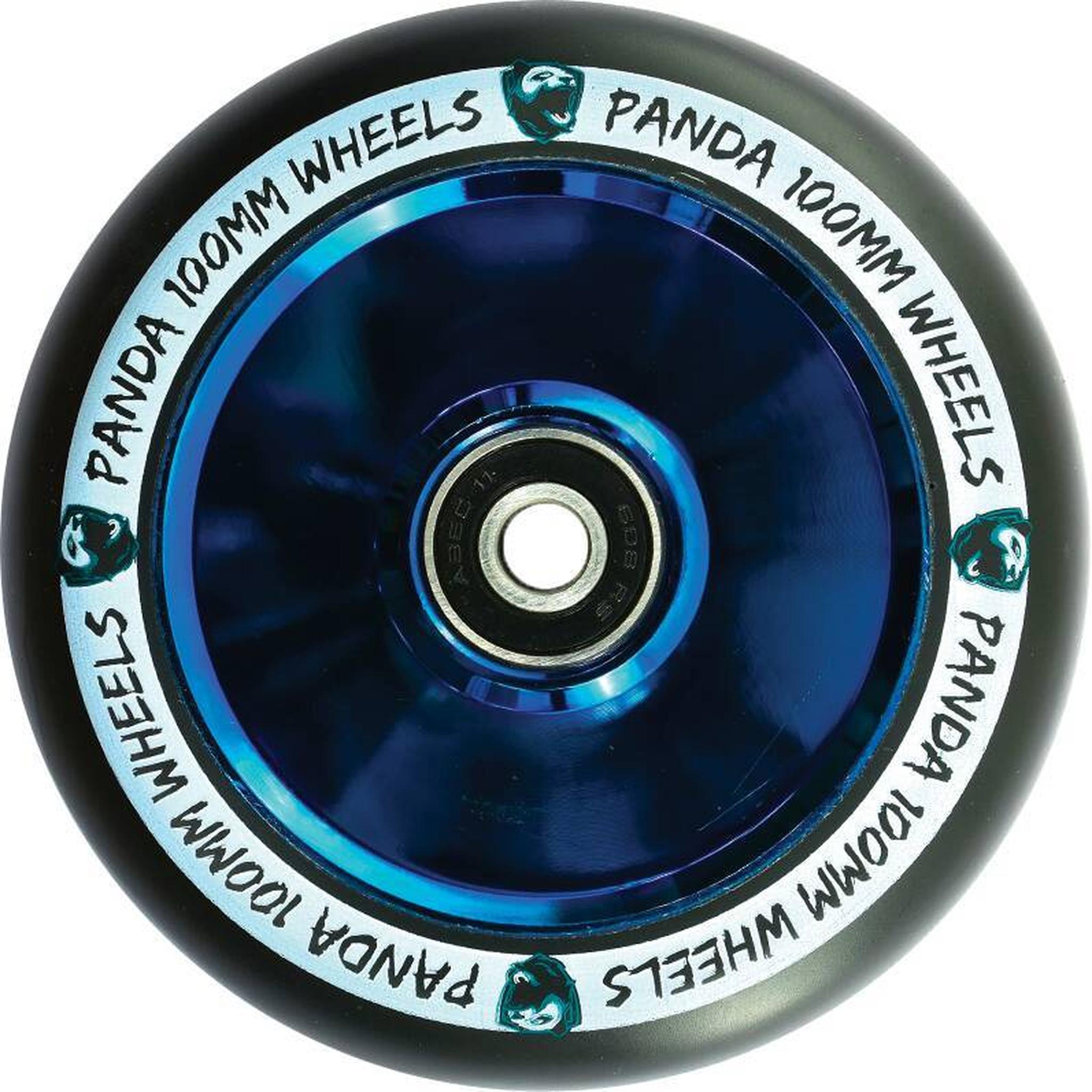 Panda Balloon Fullcore 100mm Rueda Patinete - Blue Chrome- Scootworld.es
