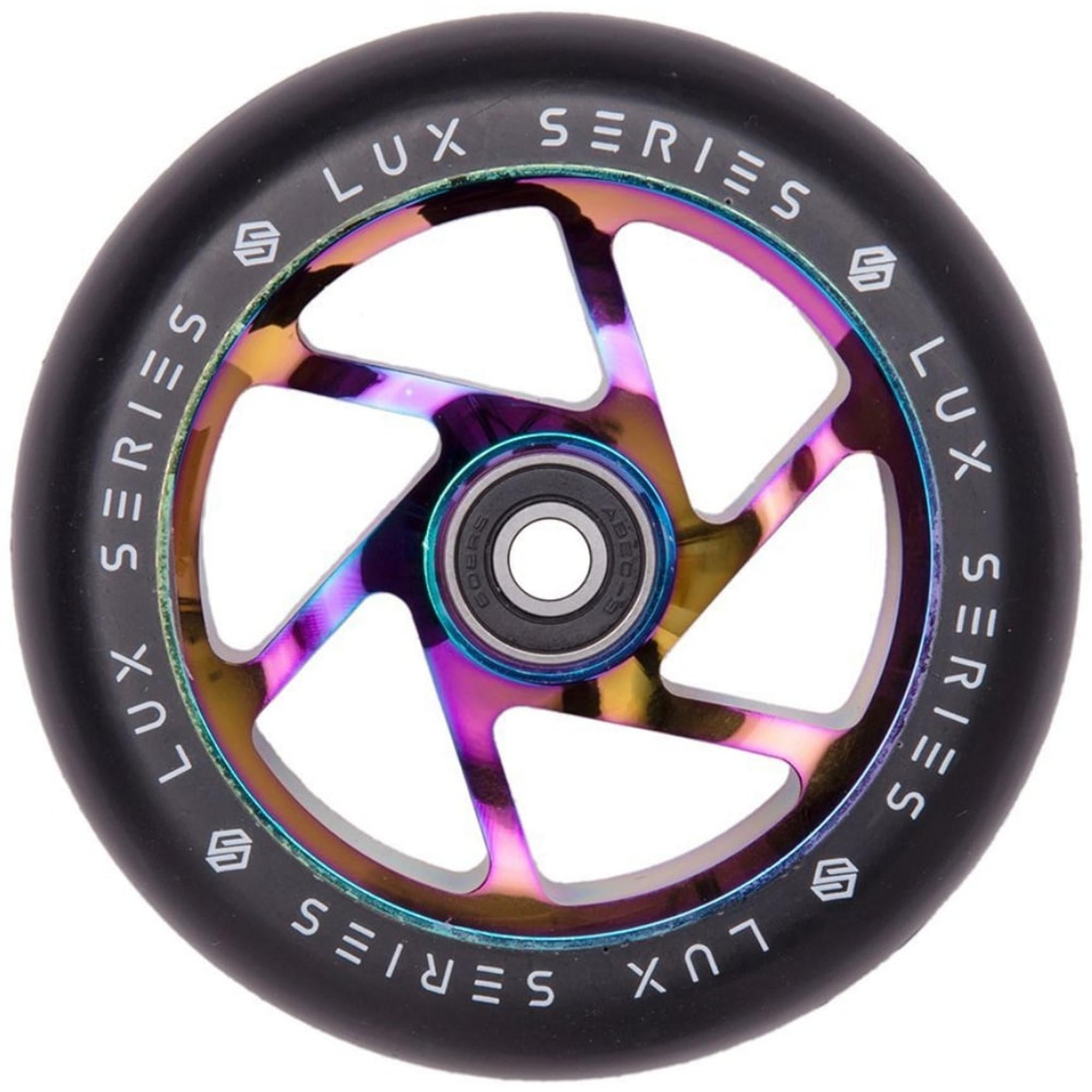 Striker Lux Spoked 110mm Rueda Patinete - Rainbow- Scootworld.es