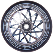 Striker Zenue Series Black PU Rueda Patinete - Cromado- Scootworld.es