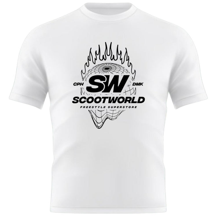 ScootWorld Fire Globe Camiseta- Scootworld.es