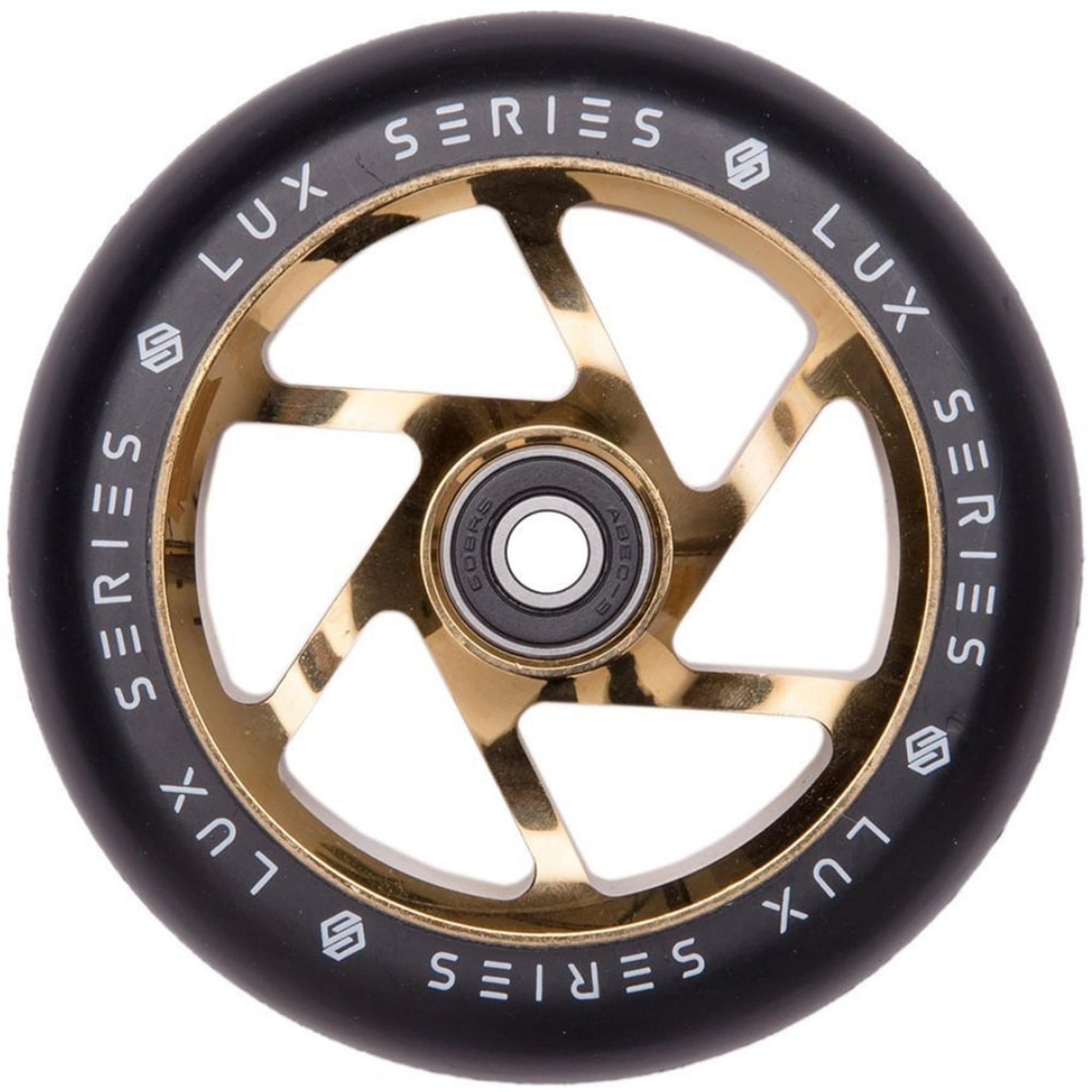 Striker Lux Spoked 110mm Rueda Patinete - Gold Chrome- Scootworld.es