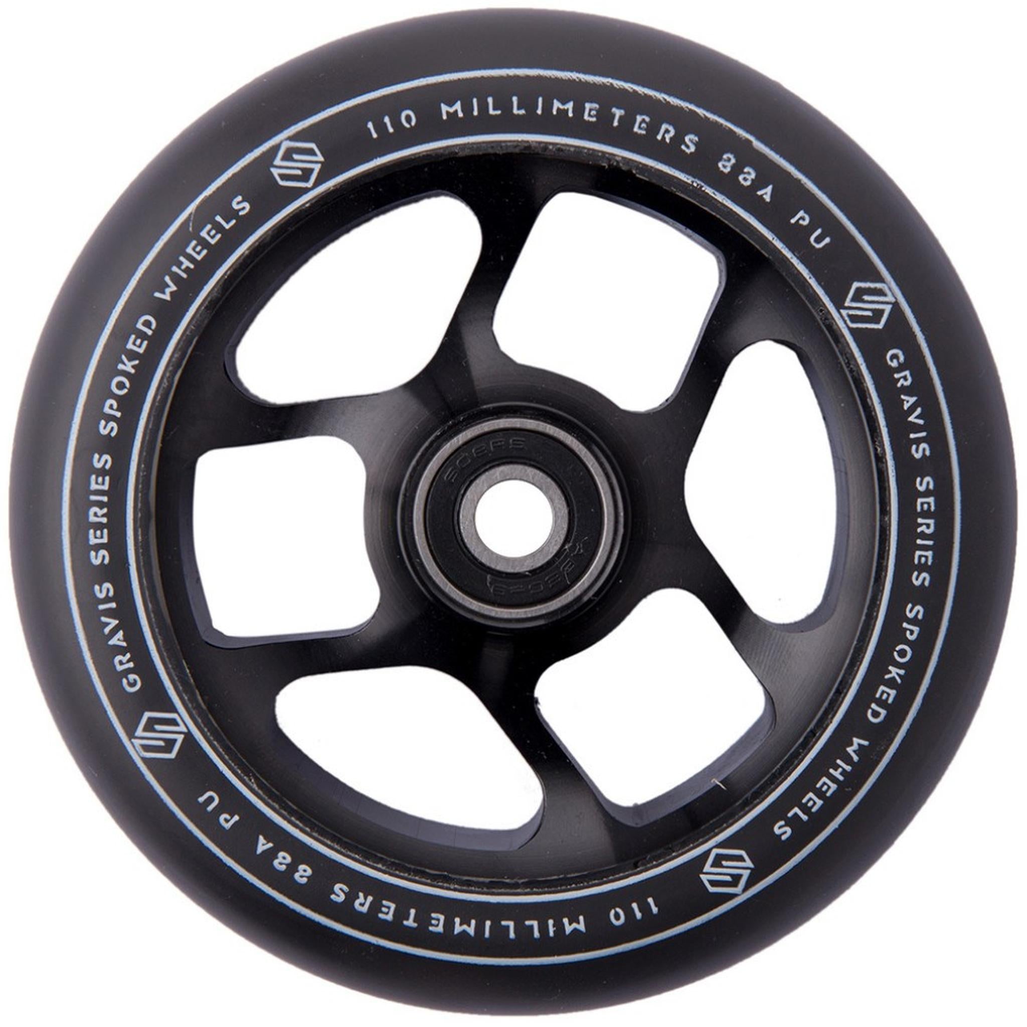 Striker Gravis Spoked 110mm Rueda Patinete - Negro- Scootworld.es
