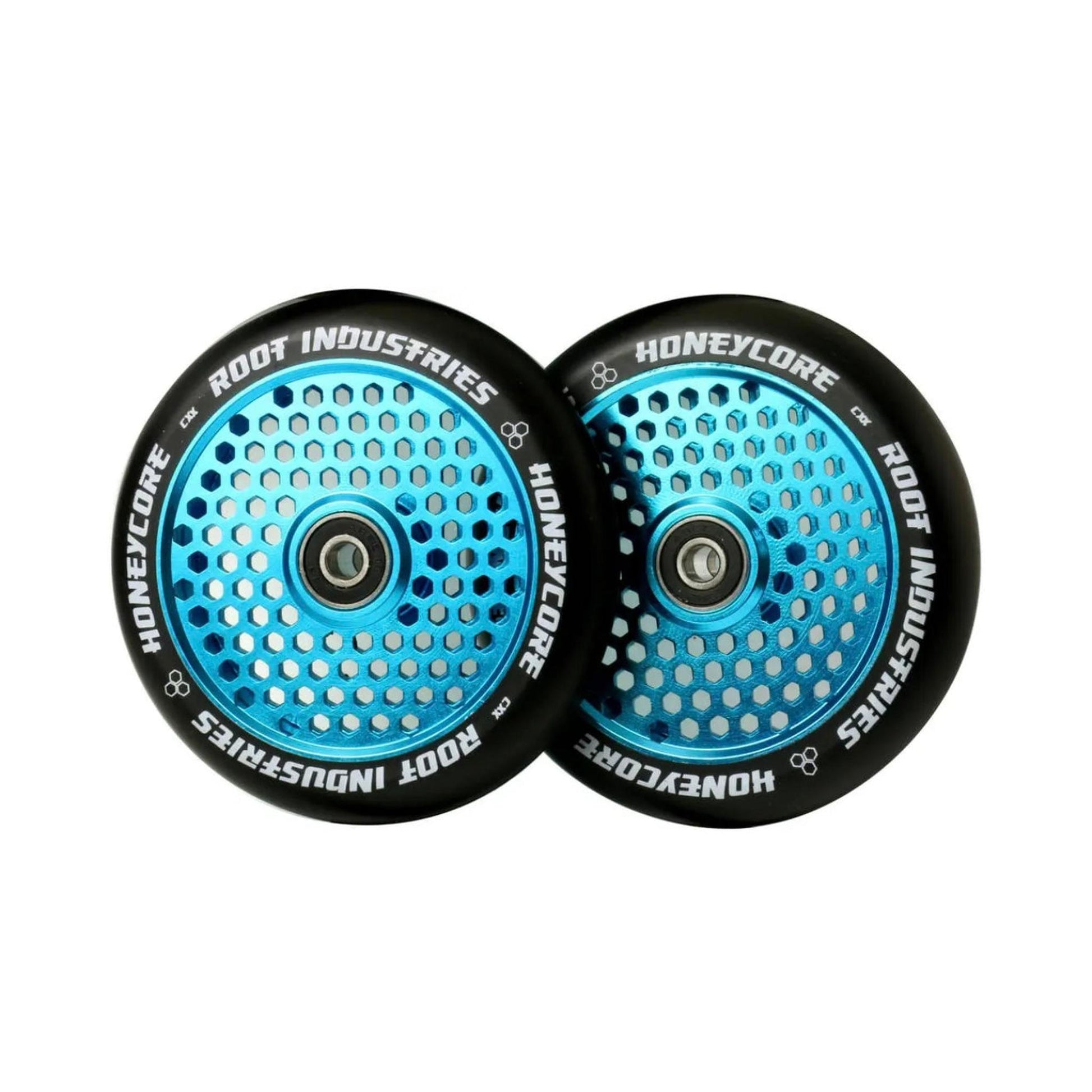 Root Honeycore Negro 120mm Ruedas Patinete 2 Piezas (Color: Sky Blue)- Scootworld.es