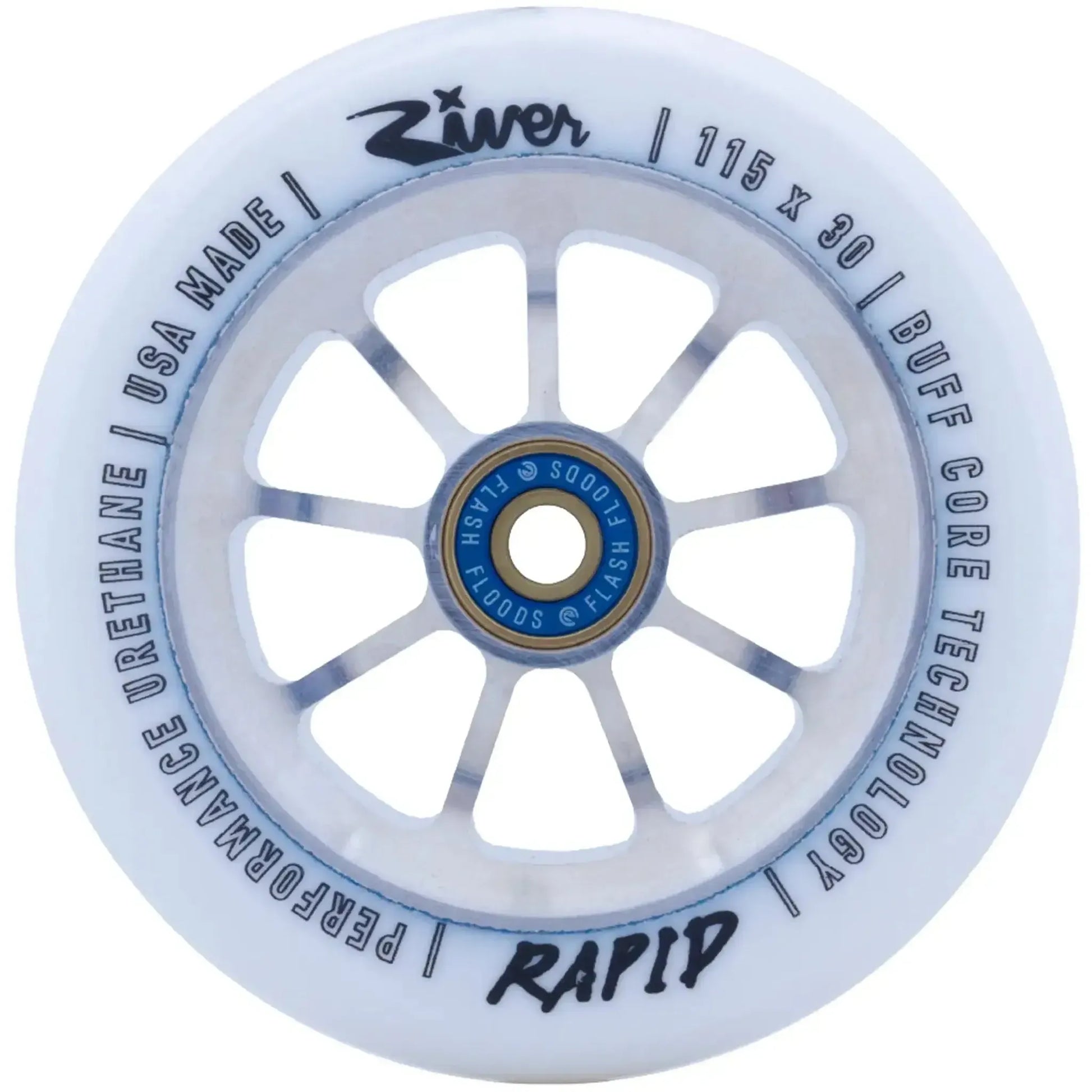 River Rapid Ruedas Patinete 2 Piezas (115mm - Blizzard)- Scootworld.es