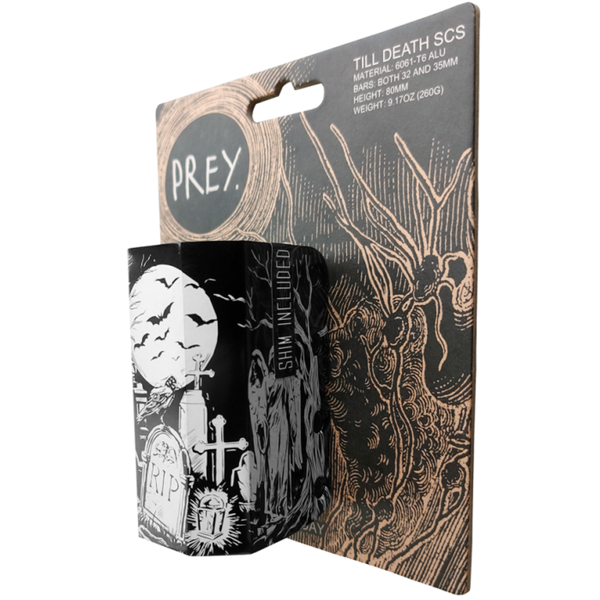 Prey Till Death SCS Abrazadera Patinete - Black- Scootworld.es