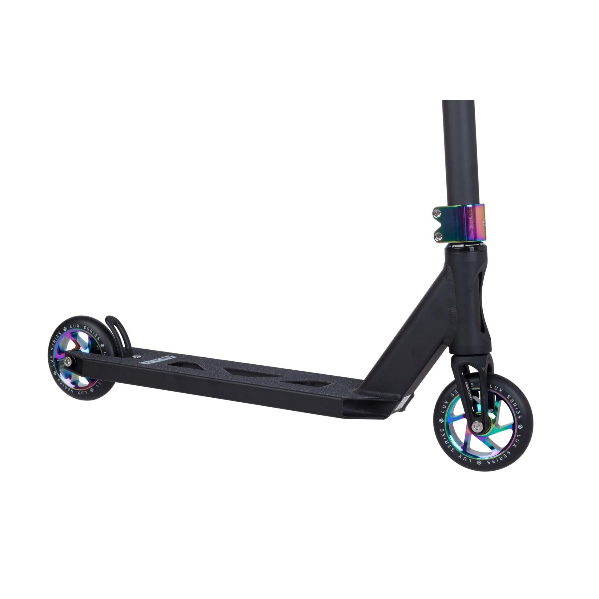 Striker Lux Youth Scooter Freestyle - Black/Rainbow- Scootworld.es
