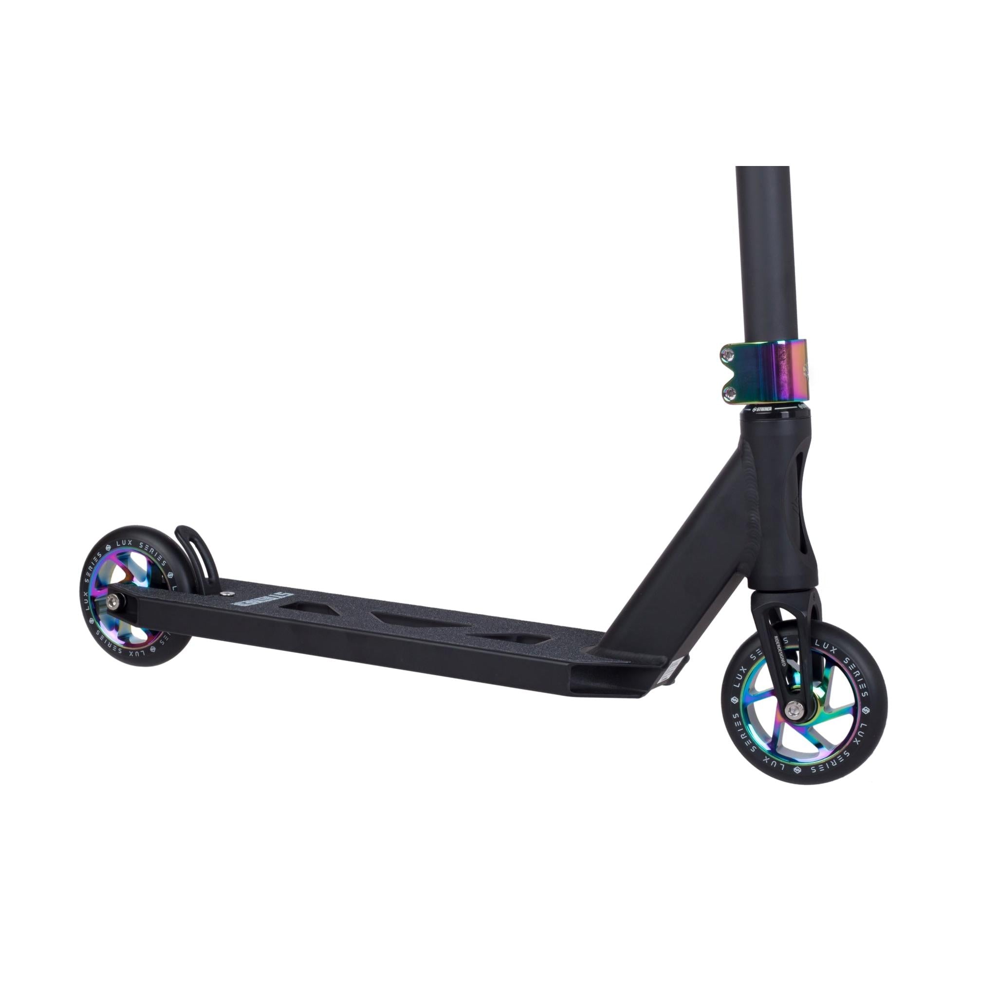Striker Lux Youth Scooter Freestyle - Black/Rainbow- Scootworld.es
