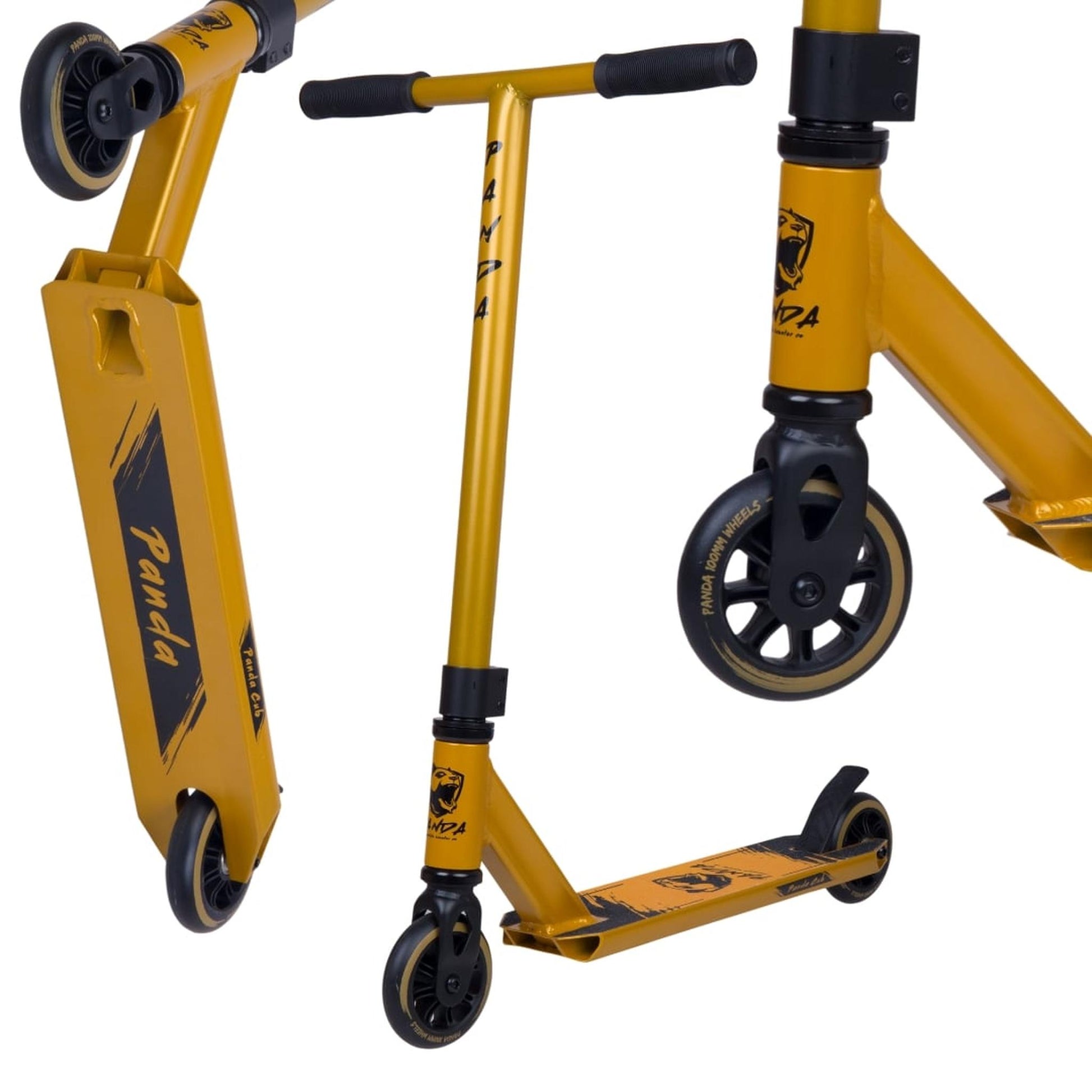 Panda Cub Scooter Freestyle - Gold Painted- Scootworld.es