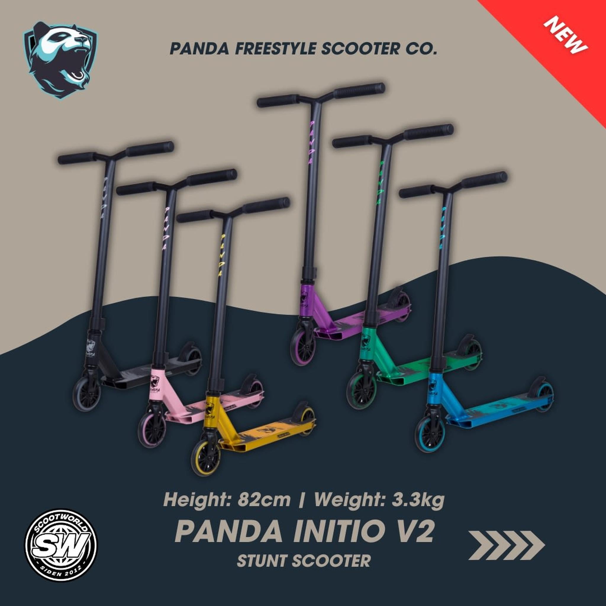 Panda Initio V2 Scooter Freestyle - Rosa- Scootworld.es