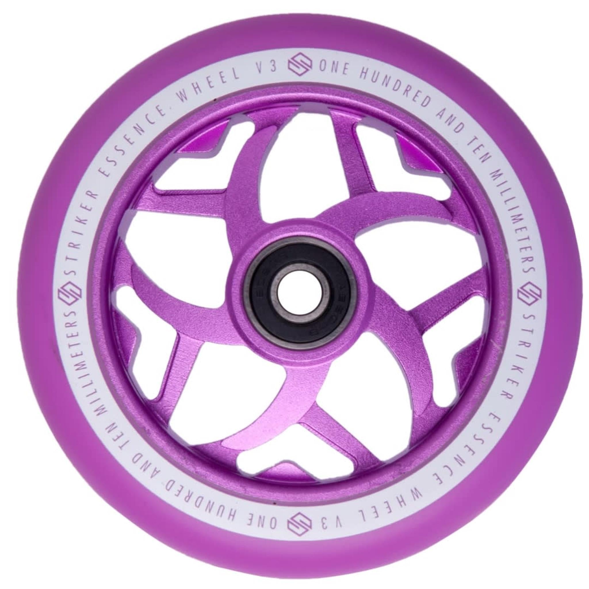 Striker Essence V3 Colorblast PU 110mm Rueda Patinete - Morado- Scootworld.es