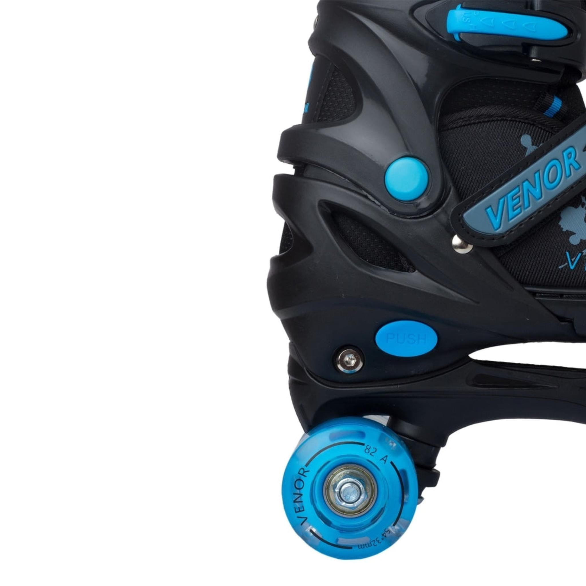 VENOR Ignite LED Patines Quad - Negro/Azul- Scootworld.es