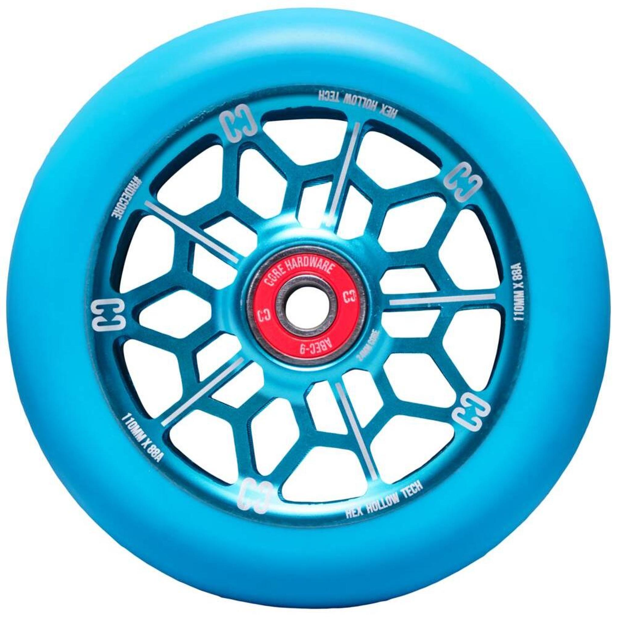 CORE Hex Hollow Ruedas Til Scooter - Azul- Scootworld.es