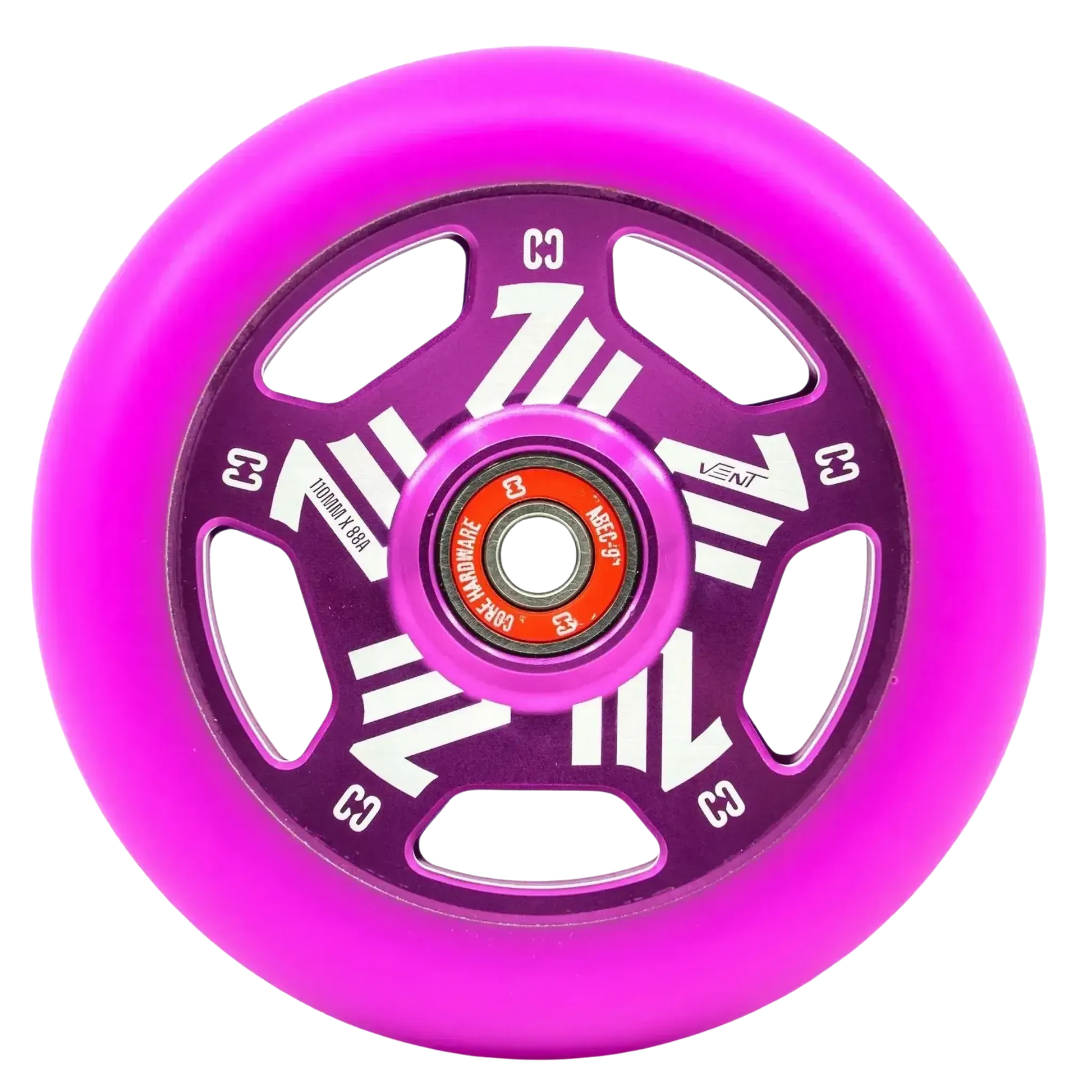 CORE Vent Hollow Rueda Patinete - 110mm - Lila- Scootworld.es