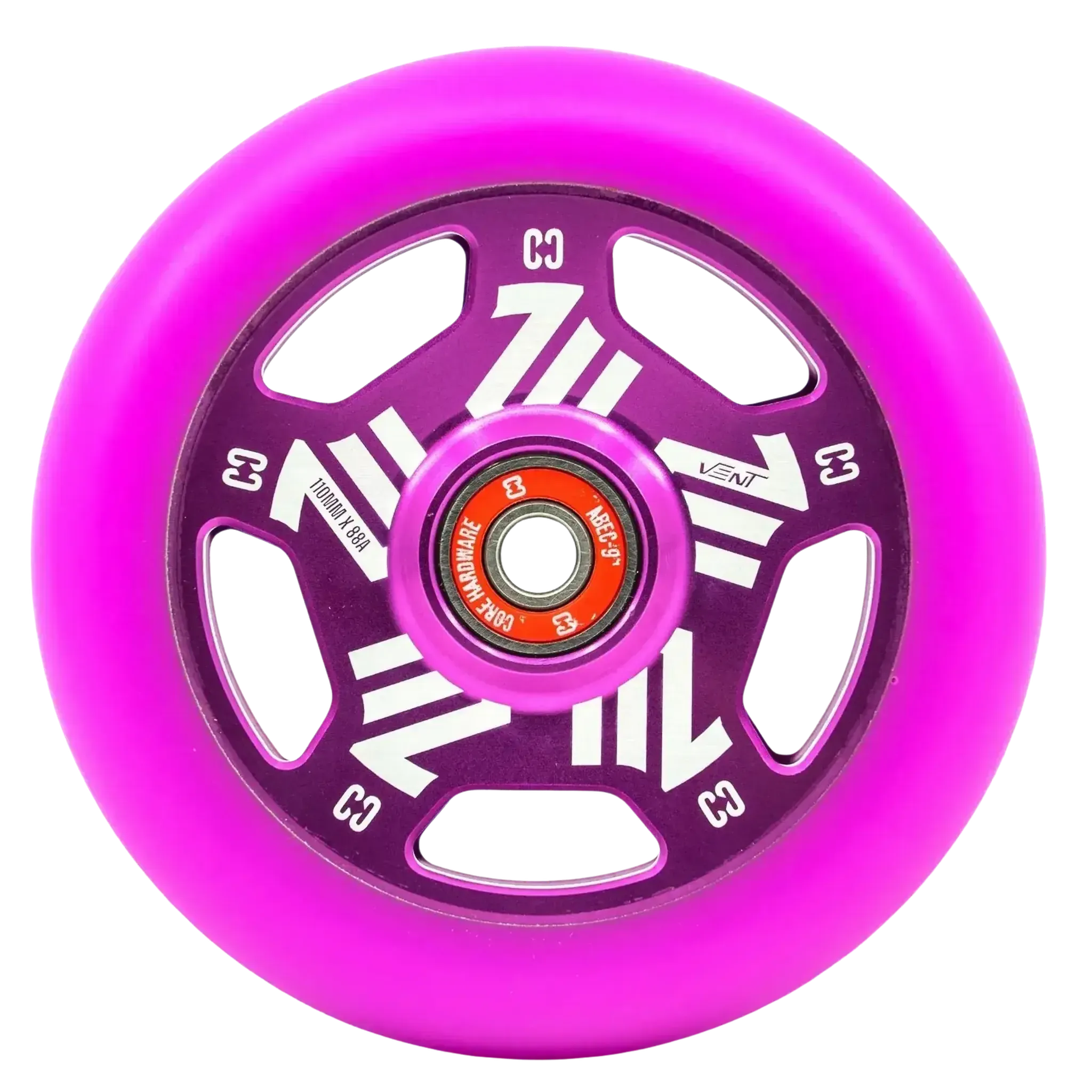 CORE Vent Hollow Rueda Patinete - 110mm - Lila- Scootworld.es