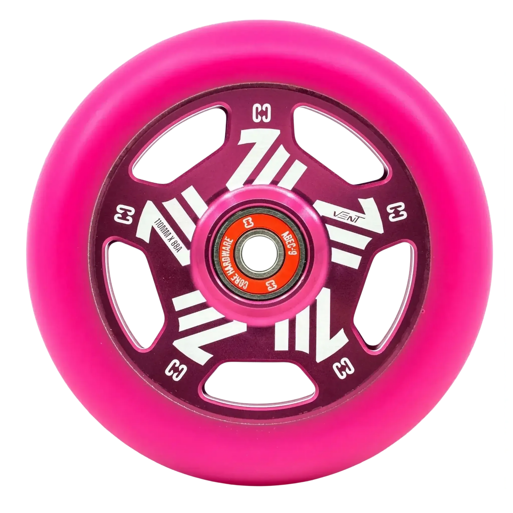 CORE Vent Hollow Rueda Patinete - 110mm - Rosa- Scootworld.es