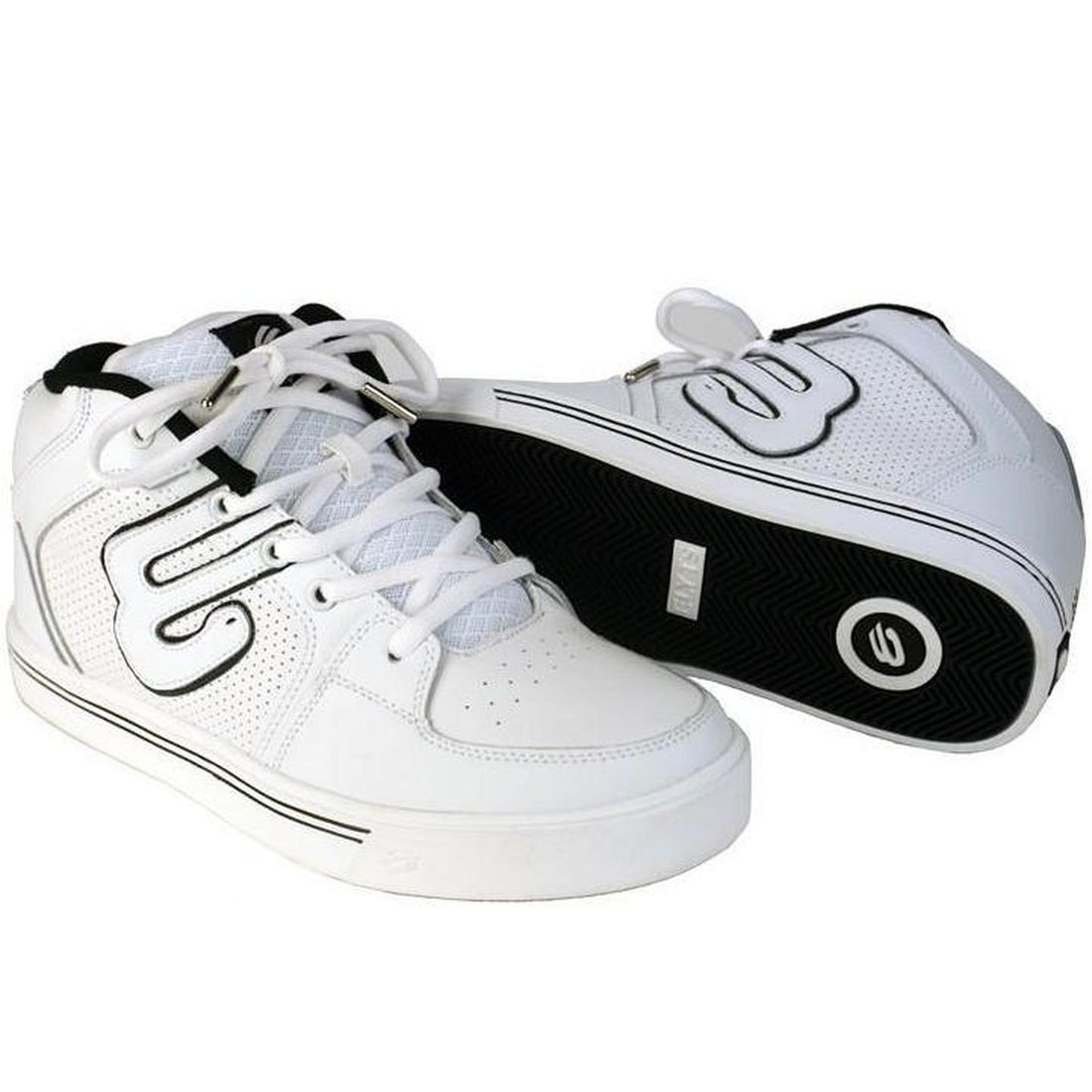 Elyts Mid Top 2 White Action Skate Sko- Scootworld.es