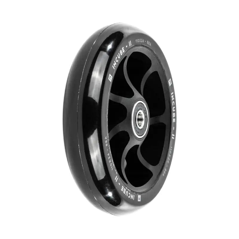 Ethic Incube V2 Rueda Patinete 110mm Negro - Núcleo aluminio 7 radios
