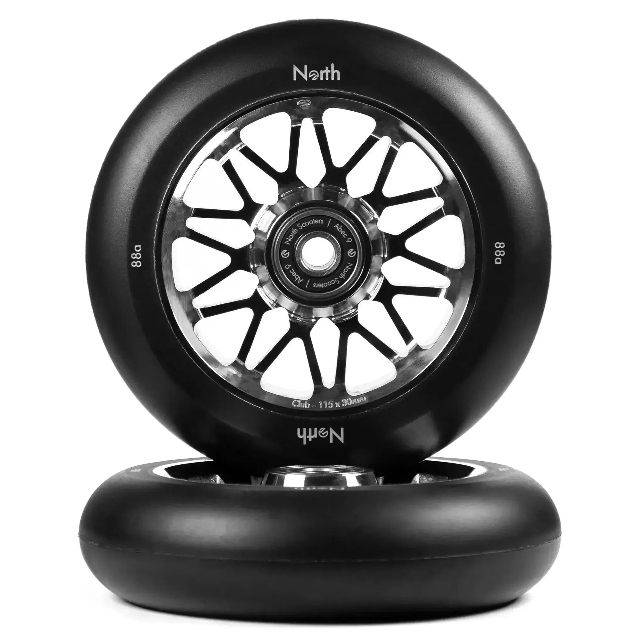 North Club G4 115mm Ruedas Patinete 2 Piezas - Metal- Scootworld.es