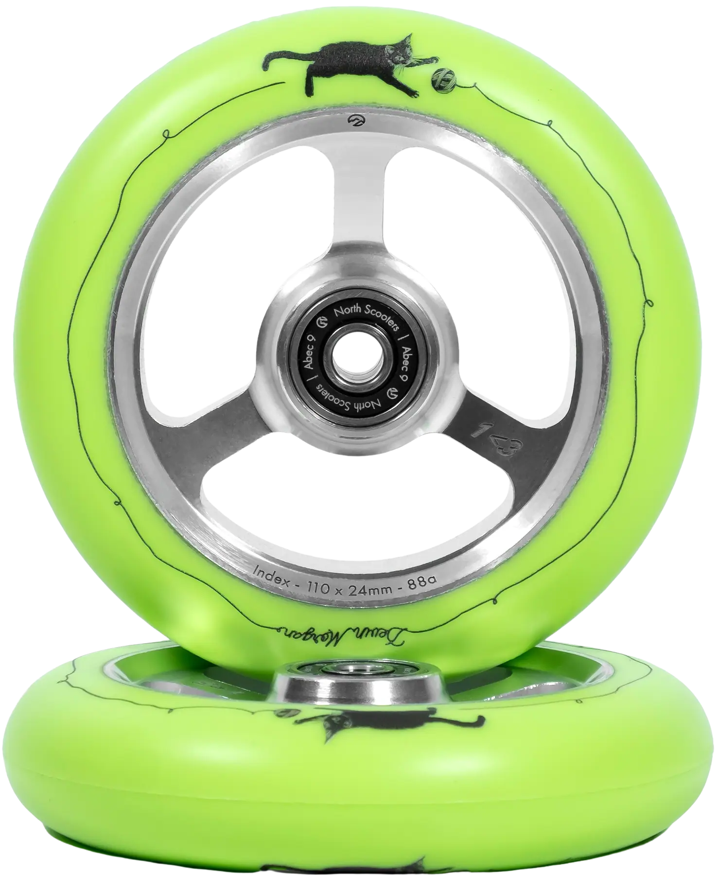 North Devin Morgan Ruedas Patinete 2 Piezas