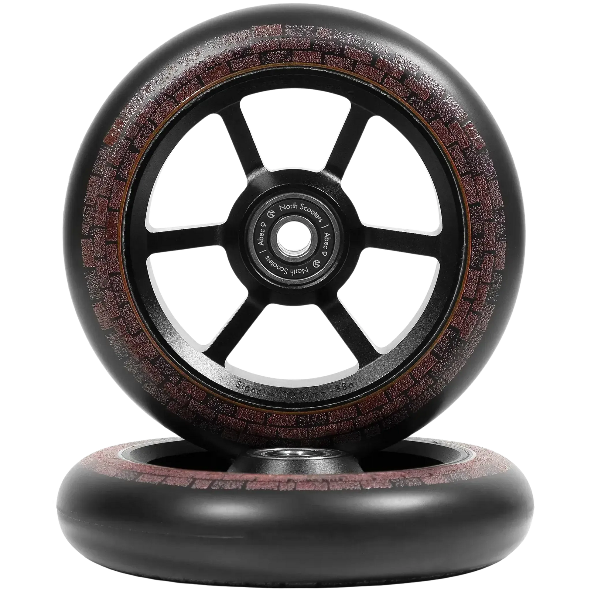 North Garrett Braz G5 115mm Ruedas Patinete - Matte Black/Dark Brown- Scootworld.es