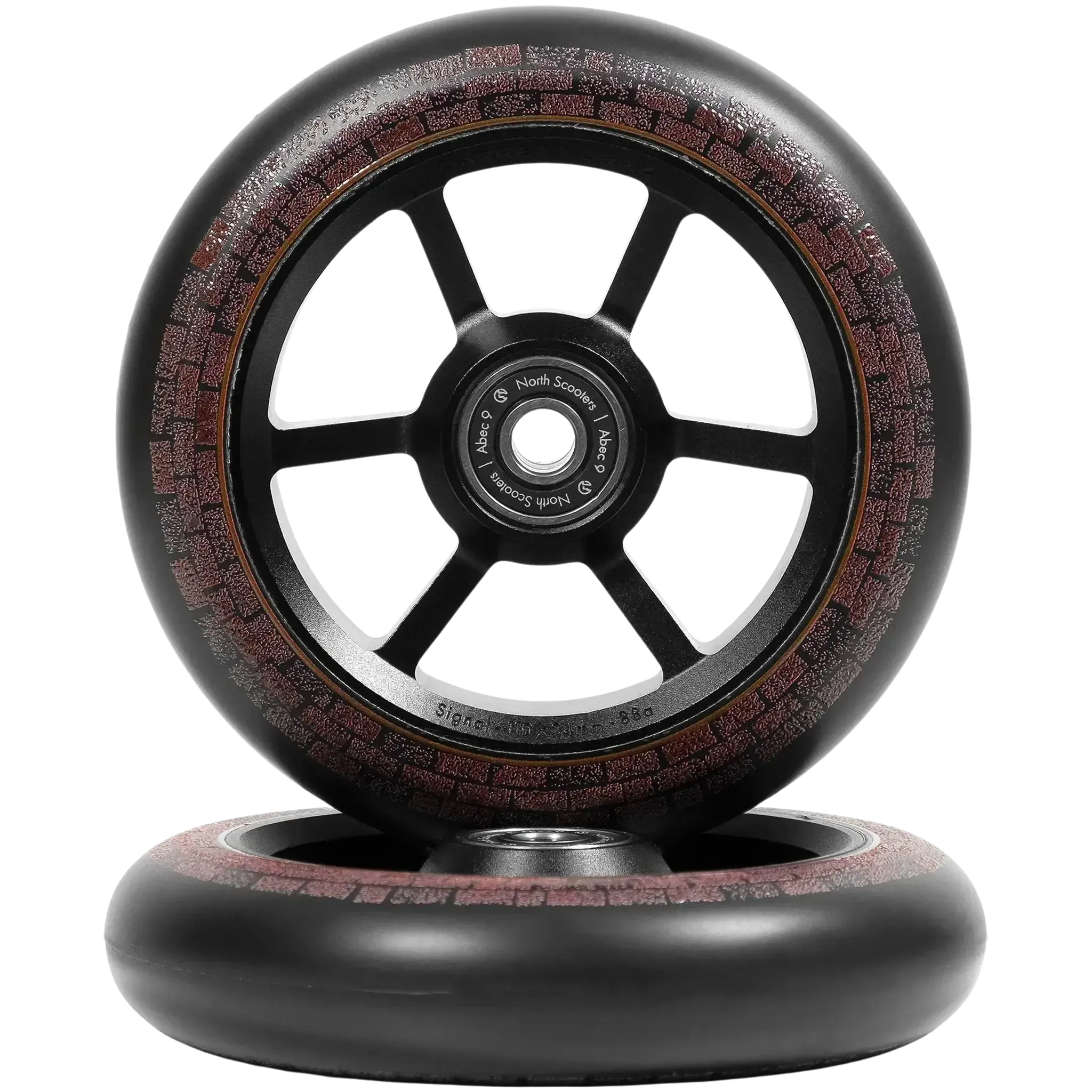 North Garrett Braz G5 115mm Ruedas Patinete - Matte Black/Dark Brown- Scootworld.es