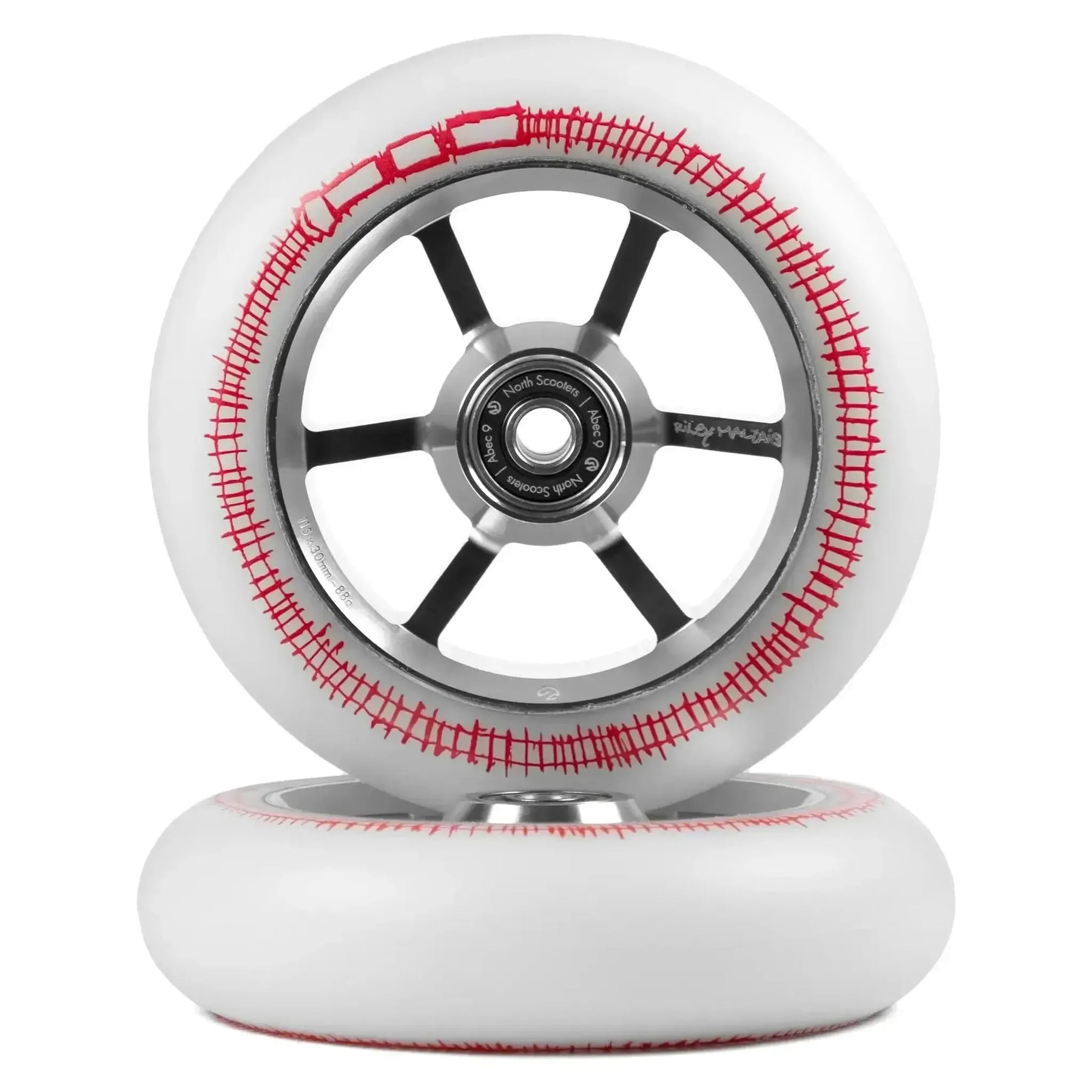 North Riley Maltais G4 115mm Ruedas Patinete 2 Piezas- Scootworld.es