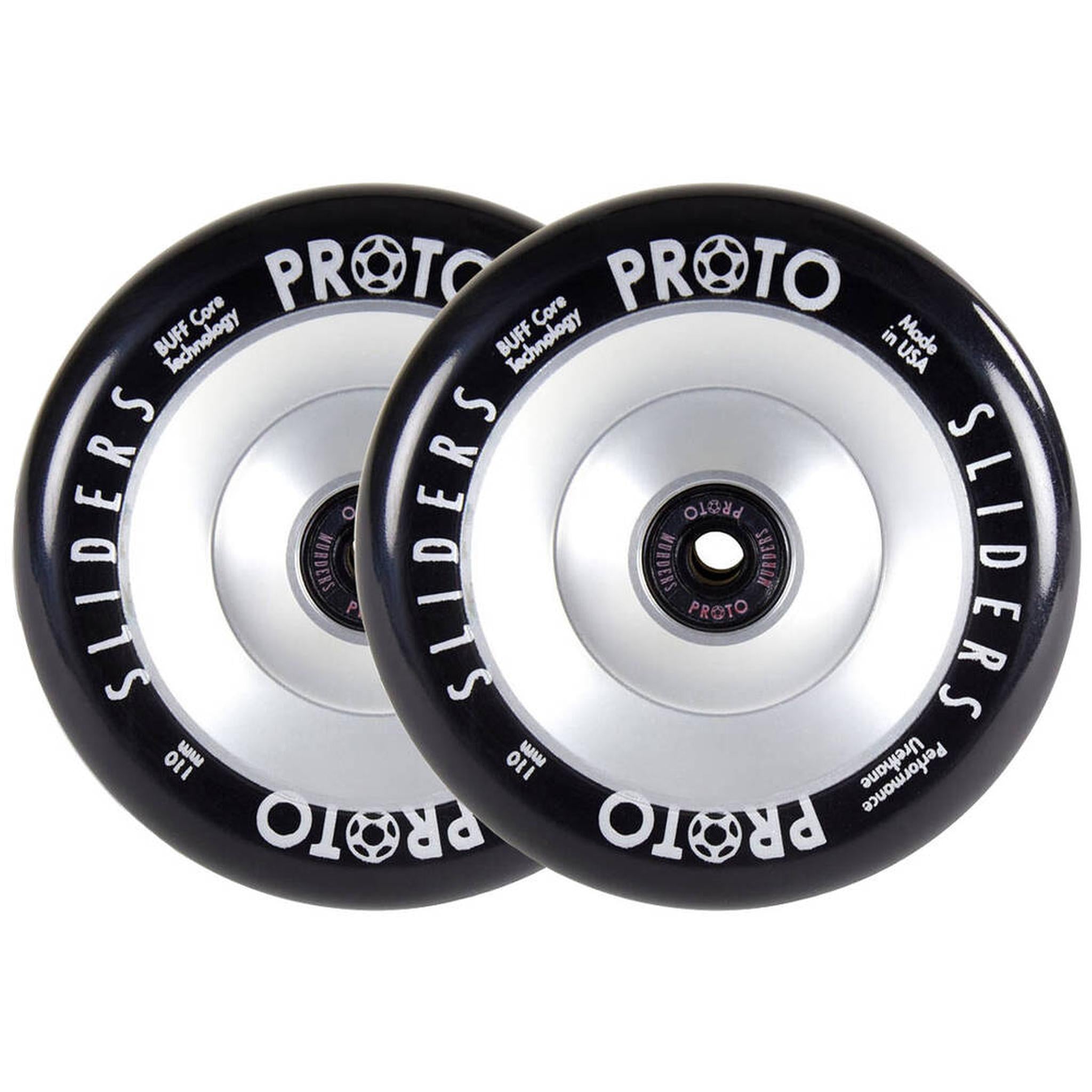 Proto Full Core Sliders Ruedas Patinete 2 Piezas - Plateado- Scootworld.es
