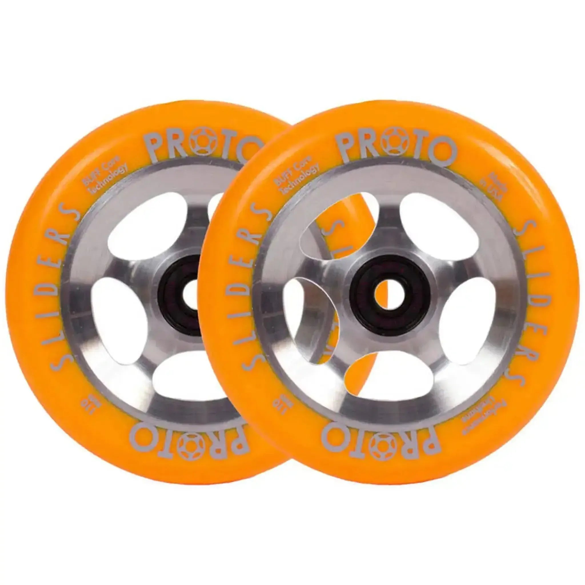 Proto Sliders Starbright Ruedas Patinete 2 Piezas - Orange On Raw- Scootworld.es