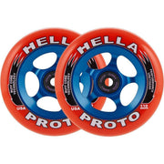 Proto X Hella Grip Ruedas Til Scooter 2-Pak - Red On Blue- Scootworld.es