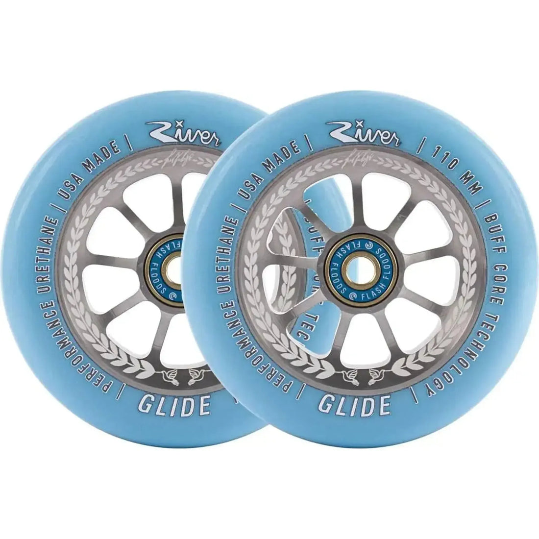 River Glide Juzzy Carter Ruedas Patinete 2 Piezas - Serenity- Scootworld.es